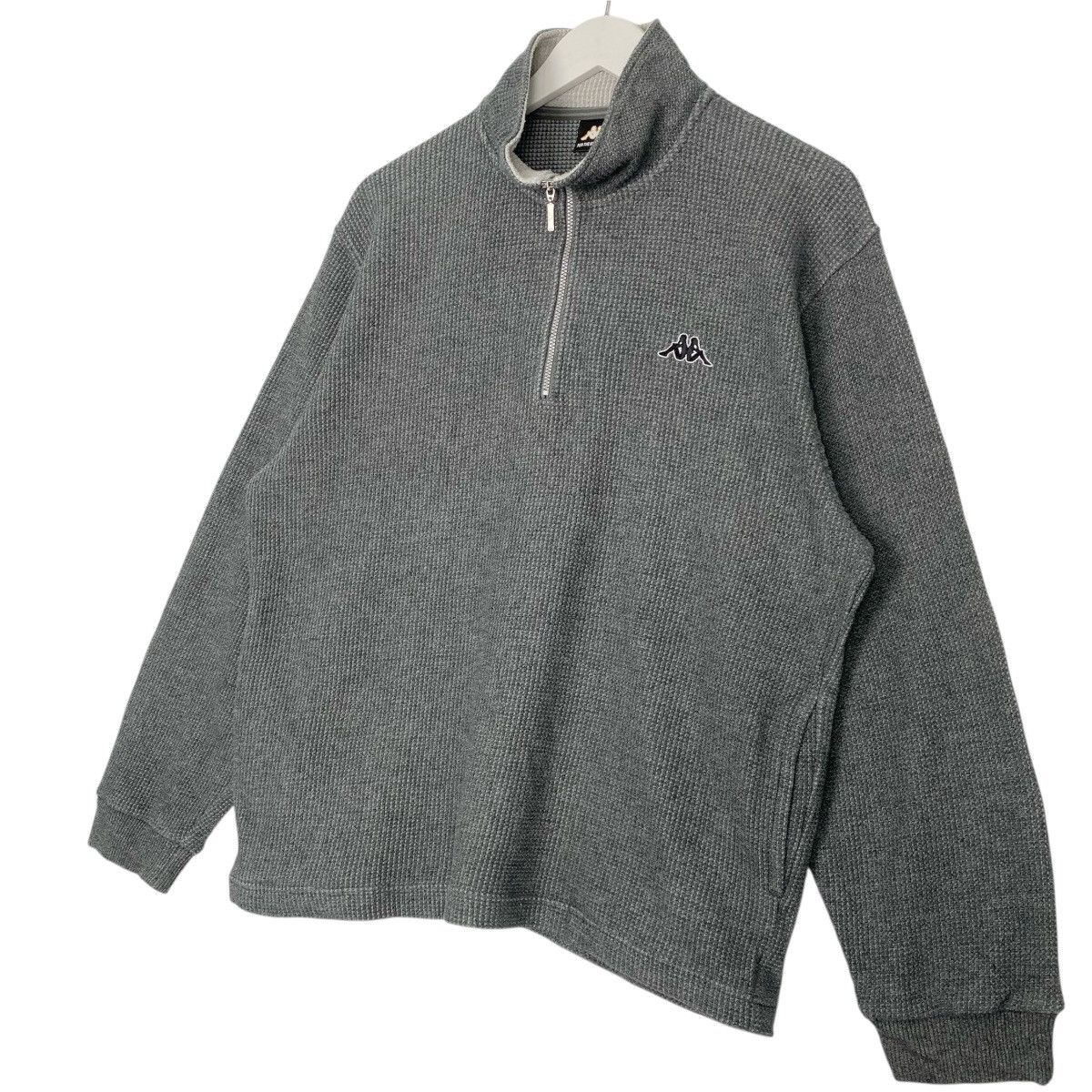 Other Vintage Kappa Quater Zip Small Embroidered Gray Size M Size US M / EU 48-50 / 2 - 2 Thumbnail