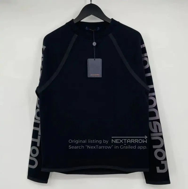 Louis Vuitton Louis Vuitton Black Cotton Men's Long Sleeve Sweatshirt . Size US M / EU 48-50 / 2 - 1 Thumbnail