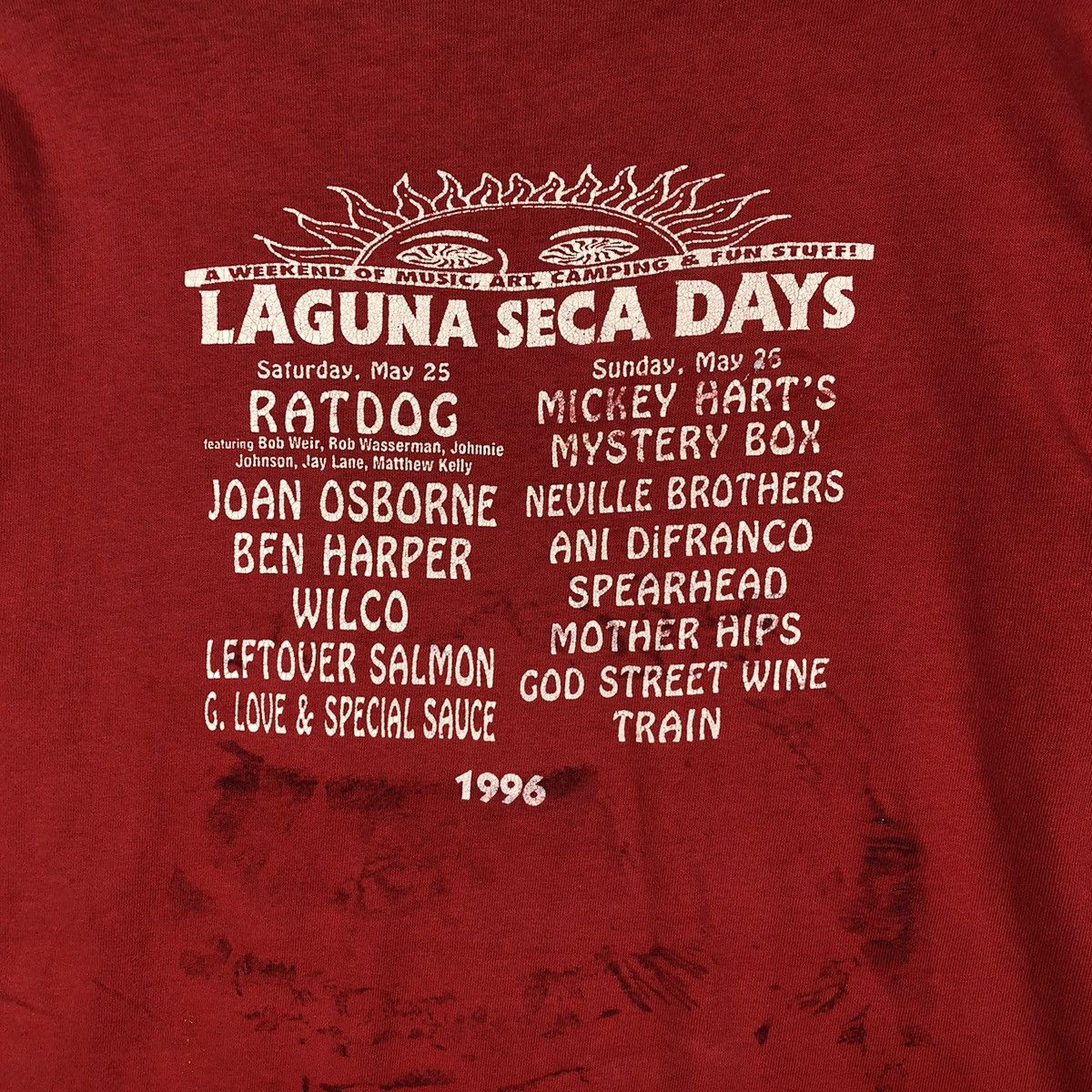 Vintage GRATEFUL DEAD Laguna Seca Days Vintage T-Shirt Size US L / EU 52-54 / 3 - 6 Thumbnail