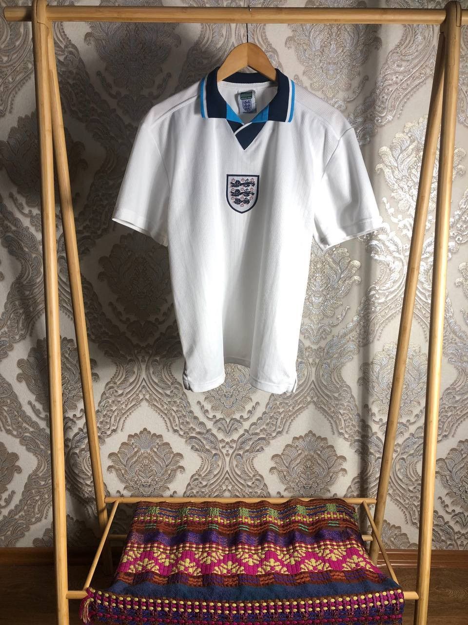 Vintage VERY RARE ENGLAND RETRO SOCCER JERSEY MANCHESTER Y2K 90s Size US M / EU 48-50 / 2 - 1 Thumbnail