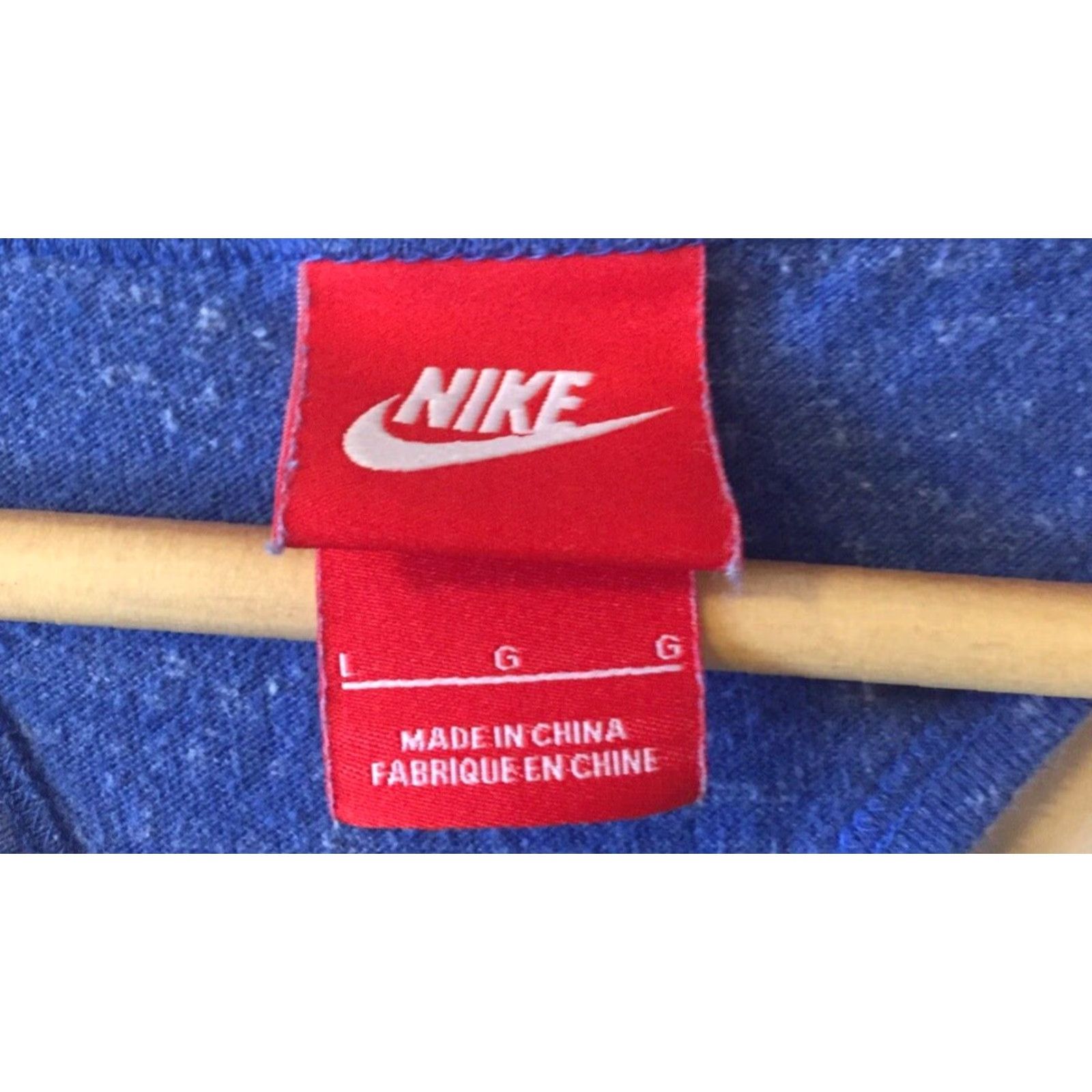 Nike Women's Nike Tank Top Size L Blue Cotton/Poly Stretch Racerback #p17-56 Shirt Womens L Blue Nike Tank Cotton/Poly Stretch Racerback Size L / US 10 / IT 46 - 5 Thumbnail