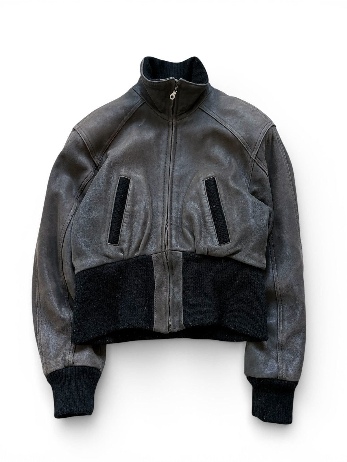 Tornado Mart Avant Garde Tornado Mart LGB Style Cropped Leather Jacket Size M / US 6-8 / IT 42-44 - 1 Thumbnail
