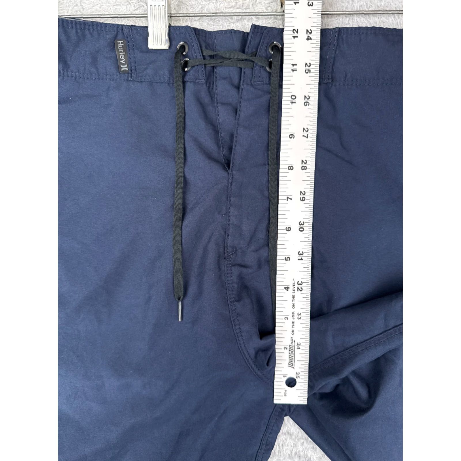 Hurley Hurley Board Shorts Mens 36 Blue Solid Beach Surf Swim Trunks 36x9 Pockets Drawstring Men Size US 36 / EU 52 - 7 Thumbnail