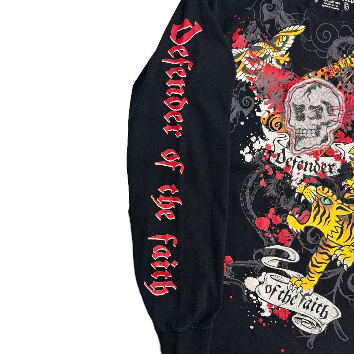 Pepe Jeans Y2K Pepe Jeans Tattoo Embroidered Ed Hardy Style Longsleeve Size US L / EU 52-54 / 3 - 5 Thumbnail