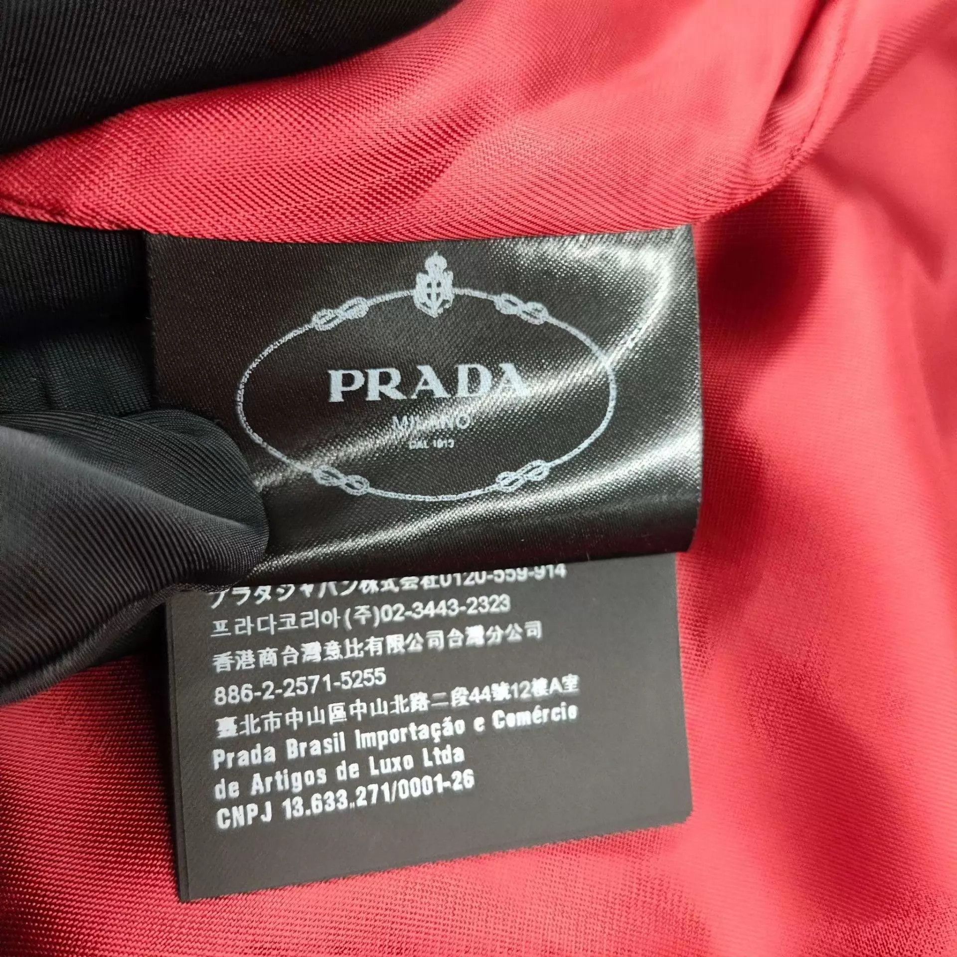 Prada Prada cowhide red moto jacket size 160 95 new Size XS / US 0-2 / IT 36-38 - 3 Thumbnail