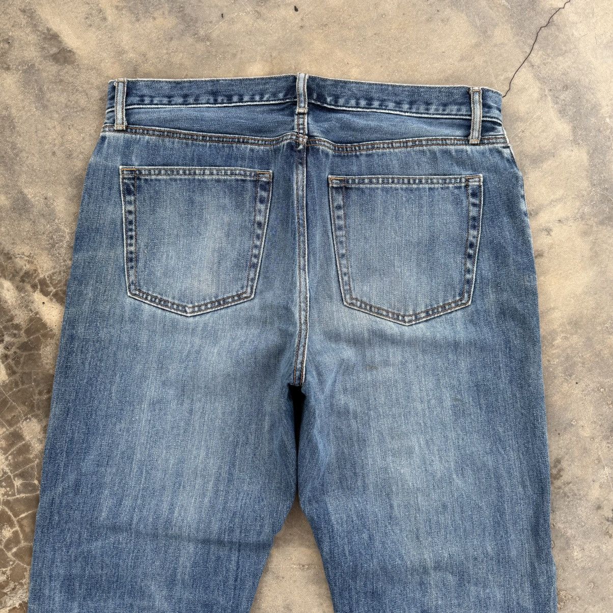 Japanese Brand Vintage Japanese faded jeans denim pants Size US 35 - 10 Thumbnail