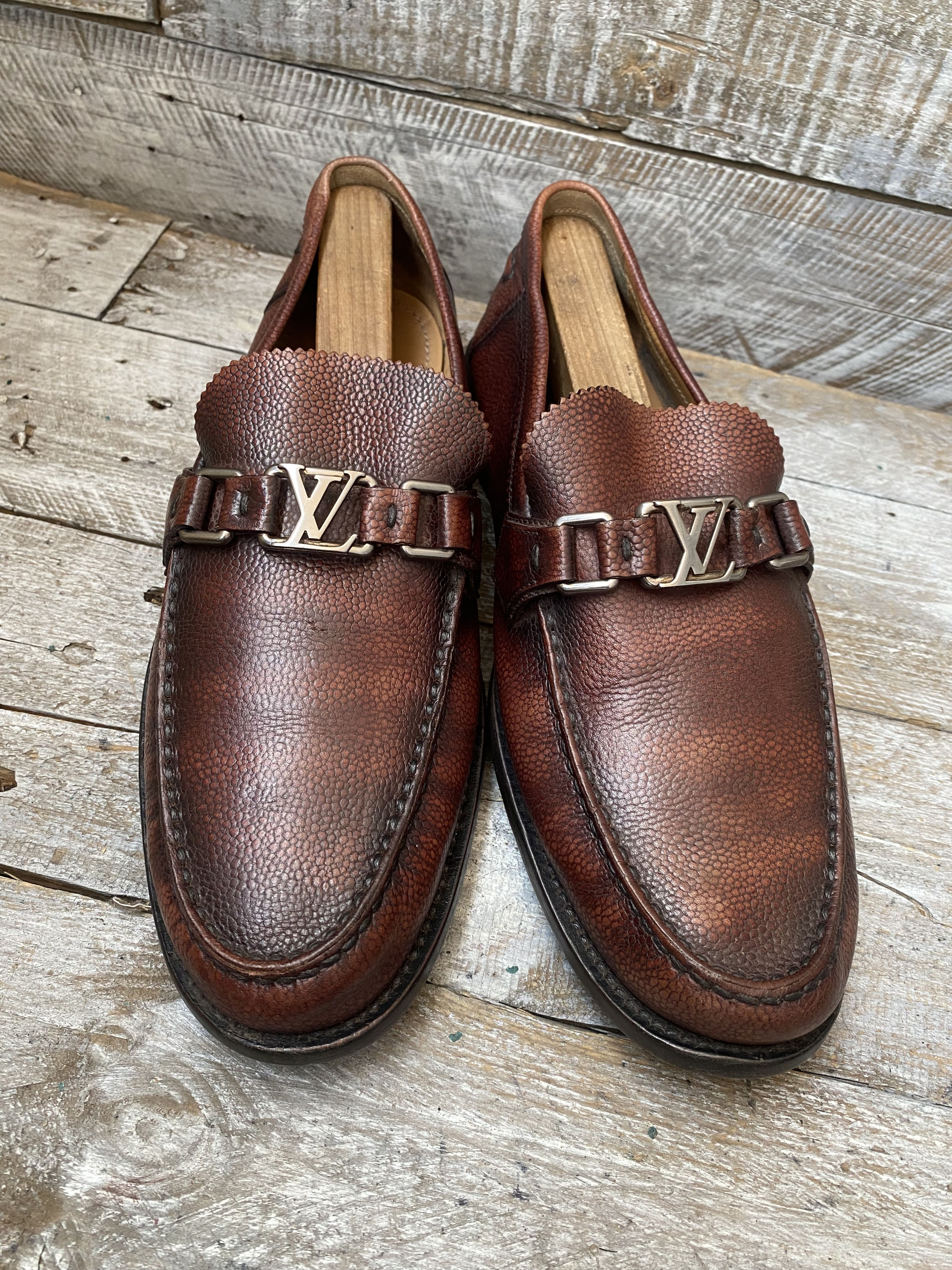 Louis Vuitton Louis vuitton major pebble grain loafer uk 8.5 Size US 9.5 / EU 42-43 - 14 Thumbnail