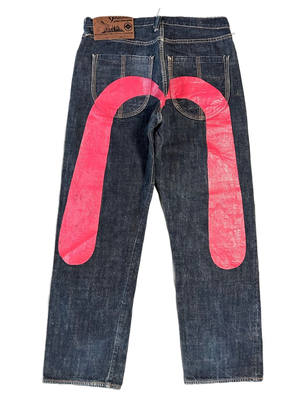 初期　evisu yamane RARE Vintage Evisu Yamane Big Daicock Evisu Distressed Jean