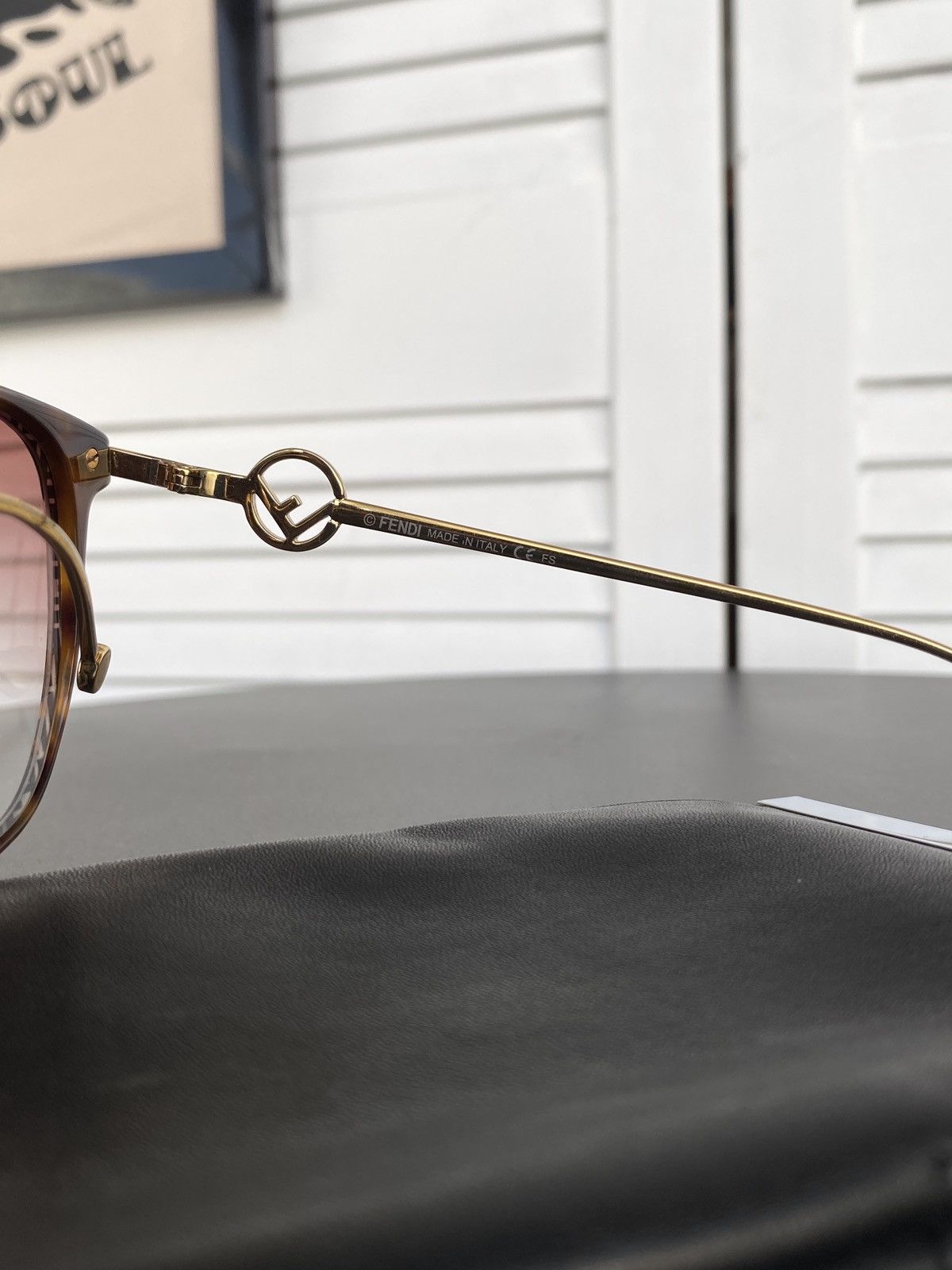 Fendi Fendi Eyeglasses Dark Havana FF0425/F086 140 Optical Glasses Size ONE SIZE - 19 Thumbnail