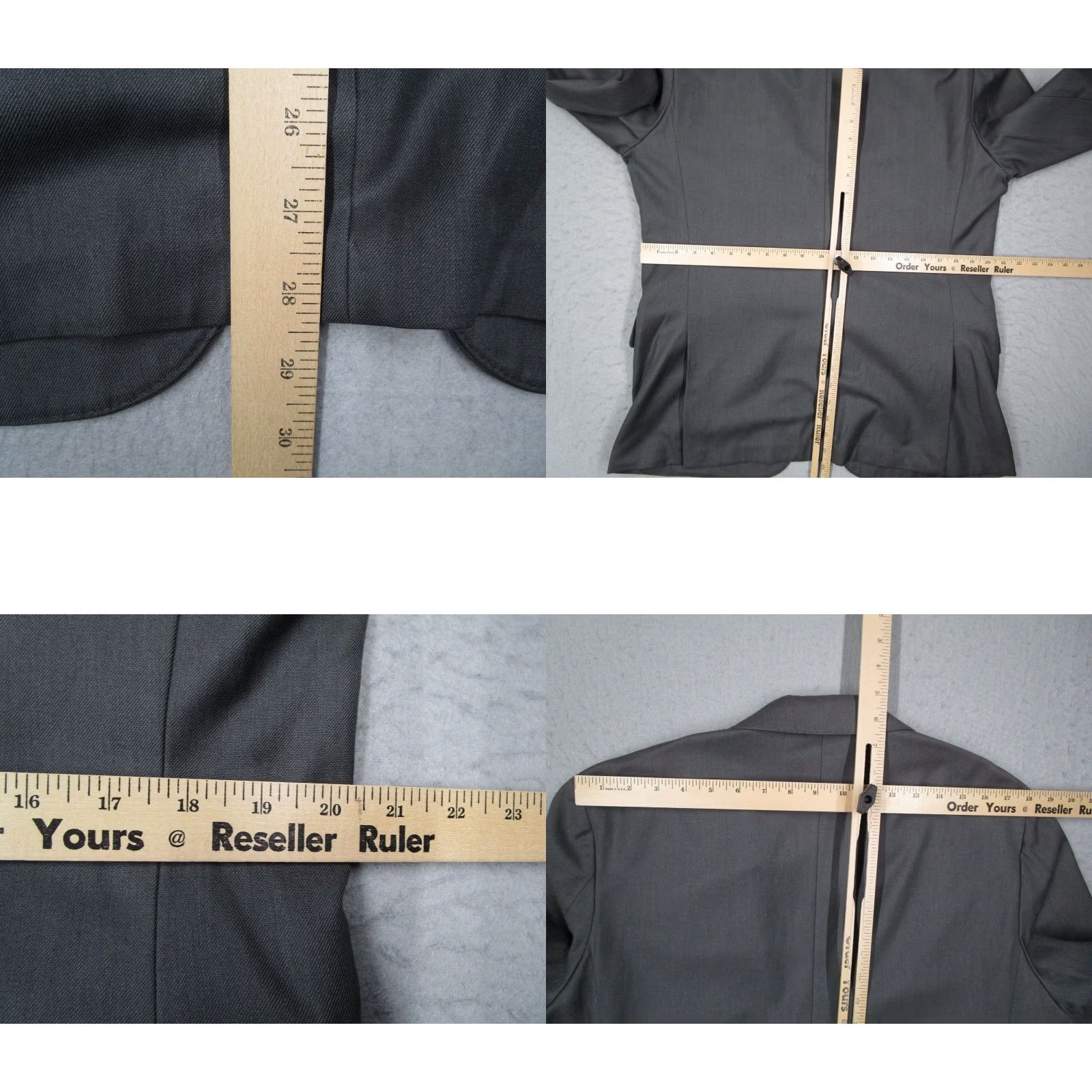 J.Crew J. CREW Blazer Mens 42 R Gray Ludlow American Woolen Wool/Cotton Blend 2 Button Single-Breasted Notch Lapel Jacket Size 42R - 9 Thumbnail