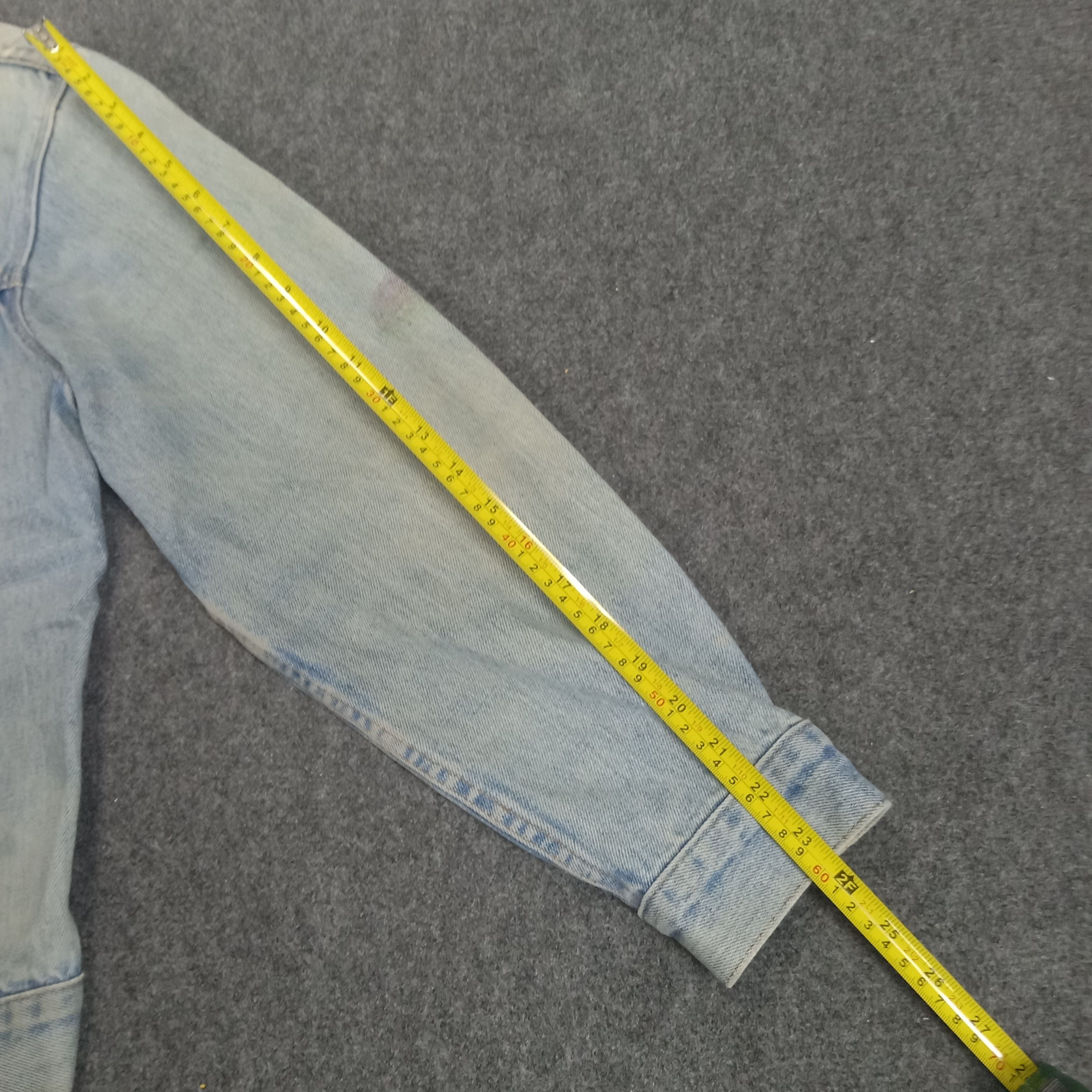 Levi's × Vintage Levi's 501 X Skulls Custom Art Bikers Denim Jacket Size US S / EU 44-46 / 1 - 8 Thumbnail