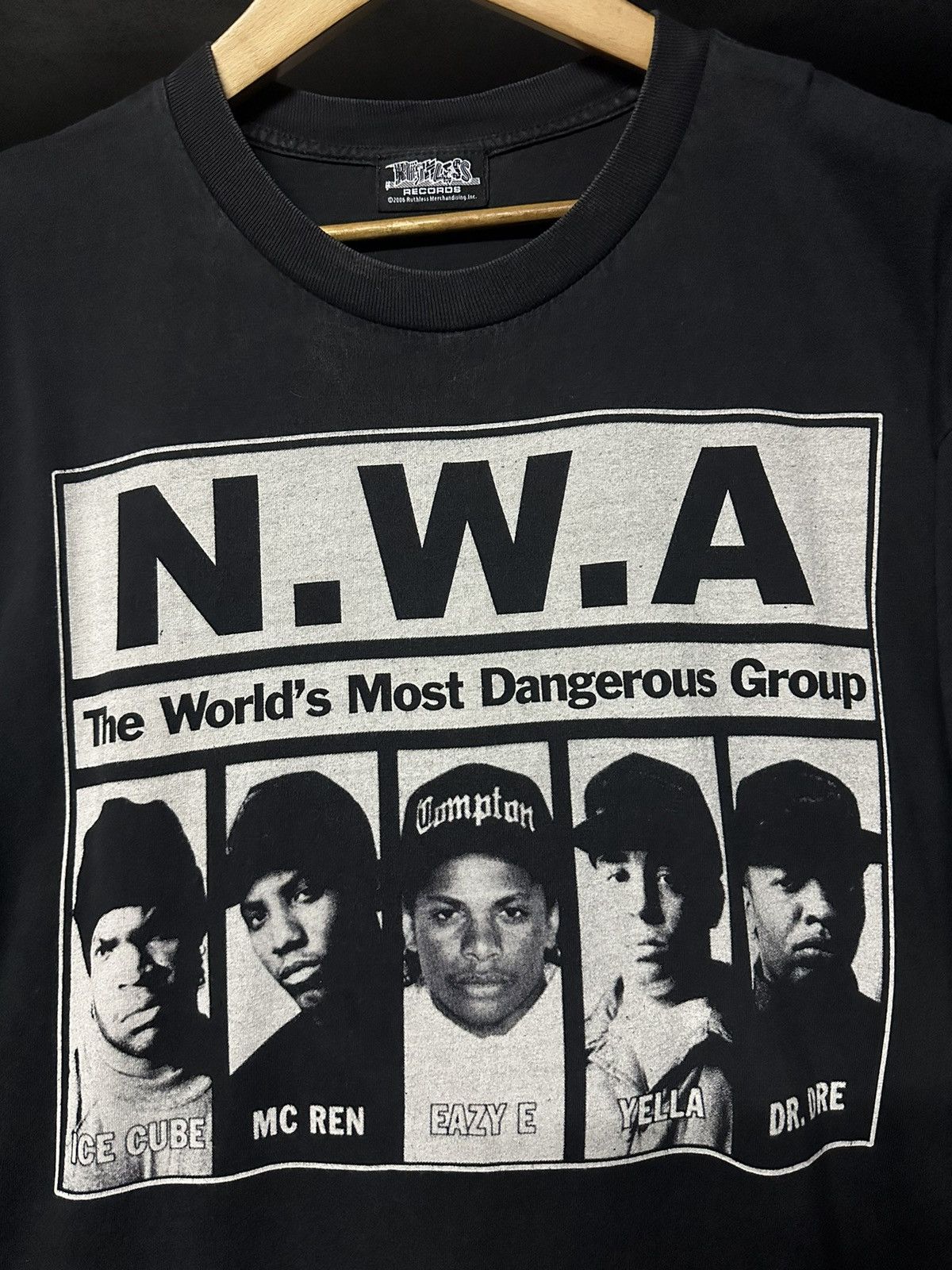 Band Tees Vintage NWA Ruthless Records Merchandising Faded Tee Size US XL / EU 56 / 4 - 2 Thumbnail
