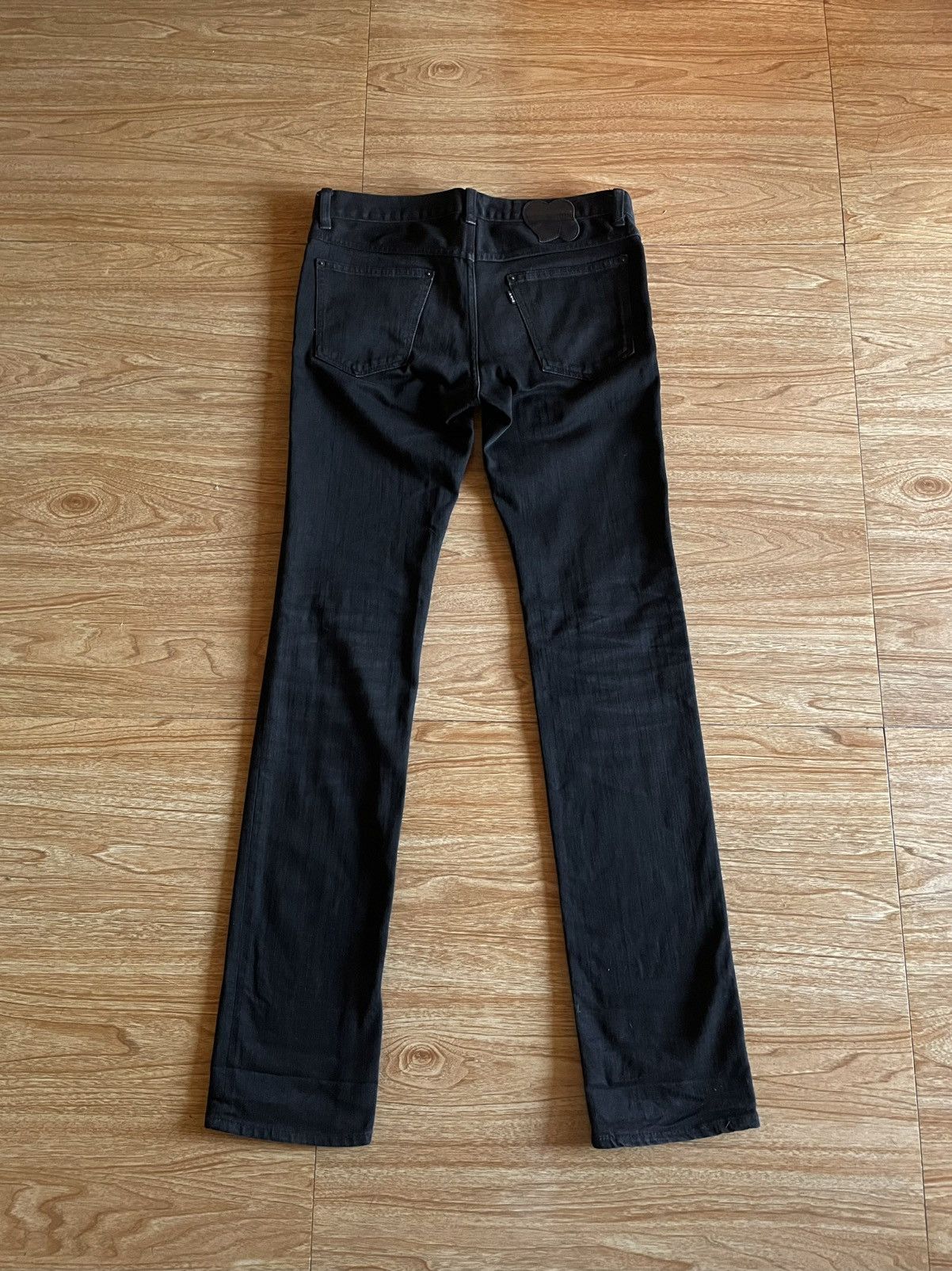 Number (N)ine Number (N)ine AW06 Noir “PAIN” Crying Heart Coated Denim Size US 32 / EU 48 - 13 Thumbnail