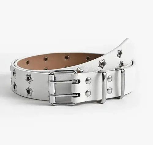 Japanese Brand × Vintage studded gothic double buckle star studded belt Size ONE SIZE - 1 Thumbnail