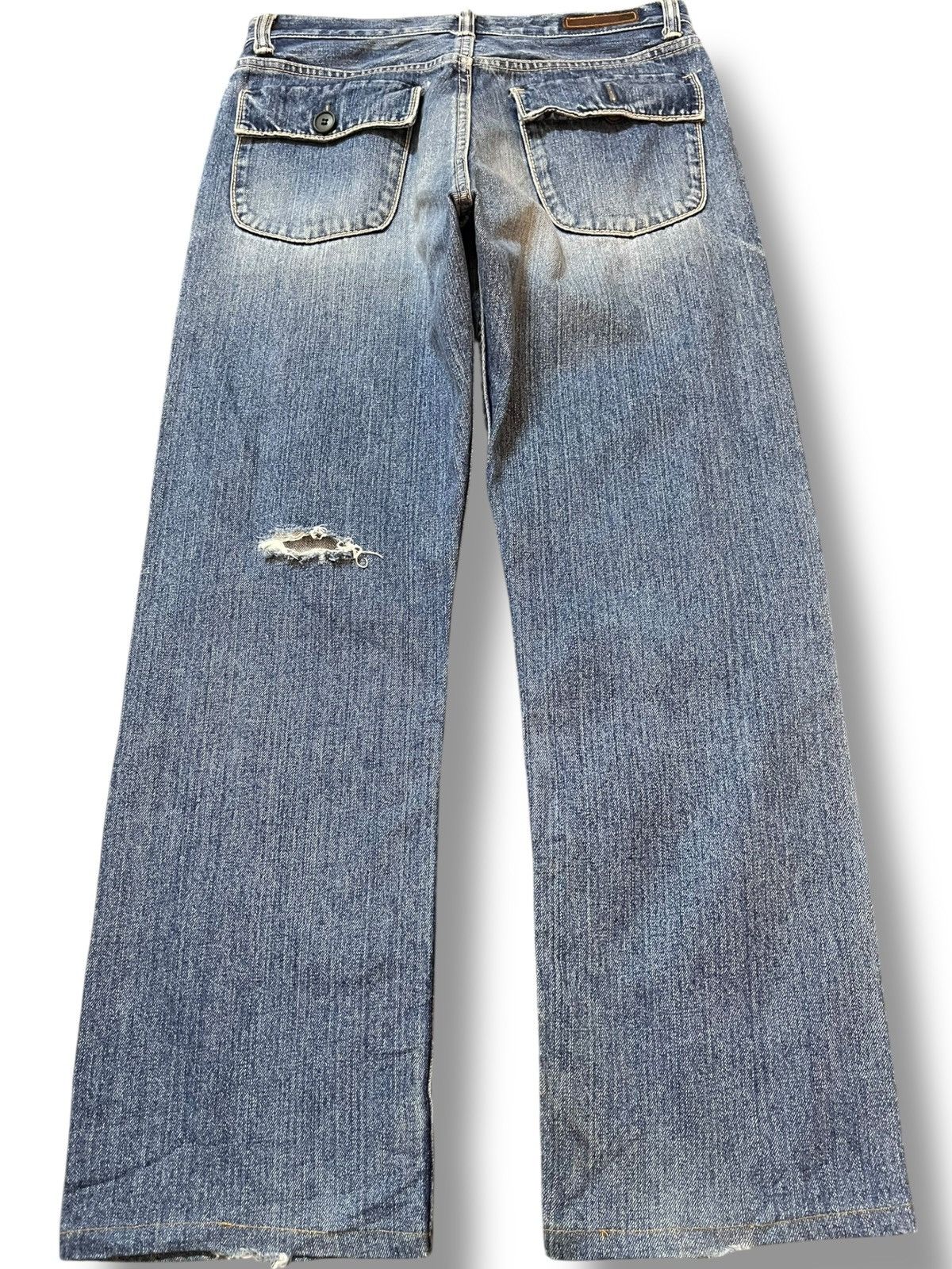 Big John Vintage Big John Ripped Grunge Distressed Denim Size US 29 - 5 Thumbnail