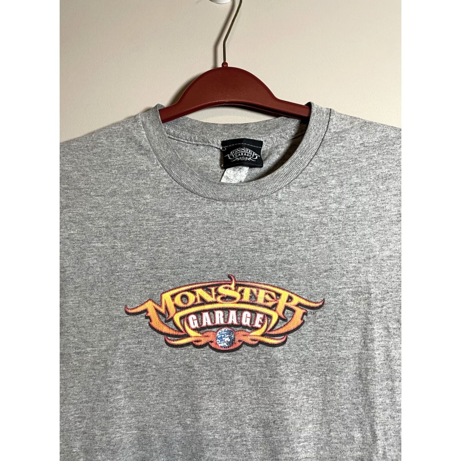 Garage VINTAGE Monster Garage Shirt Mens L Gray VTG Men Discovery Channel Jesse James Y2K G34 Size US L / EU 52-54 / 3 - 2 Thumbnail
