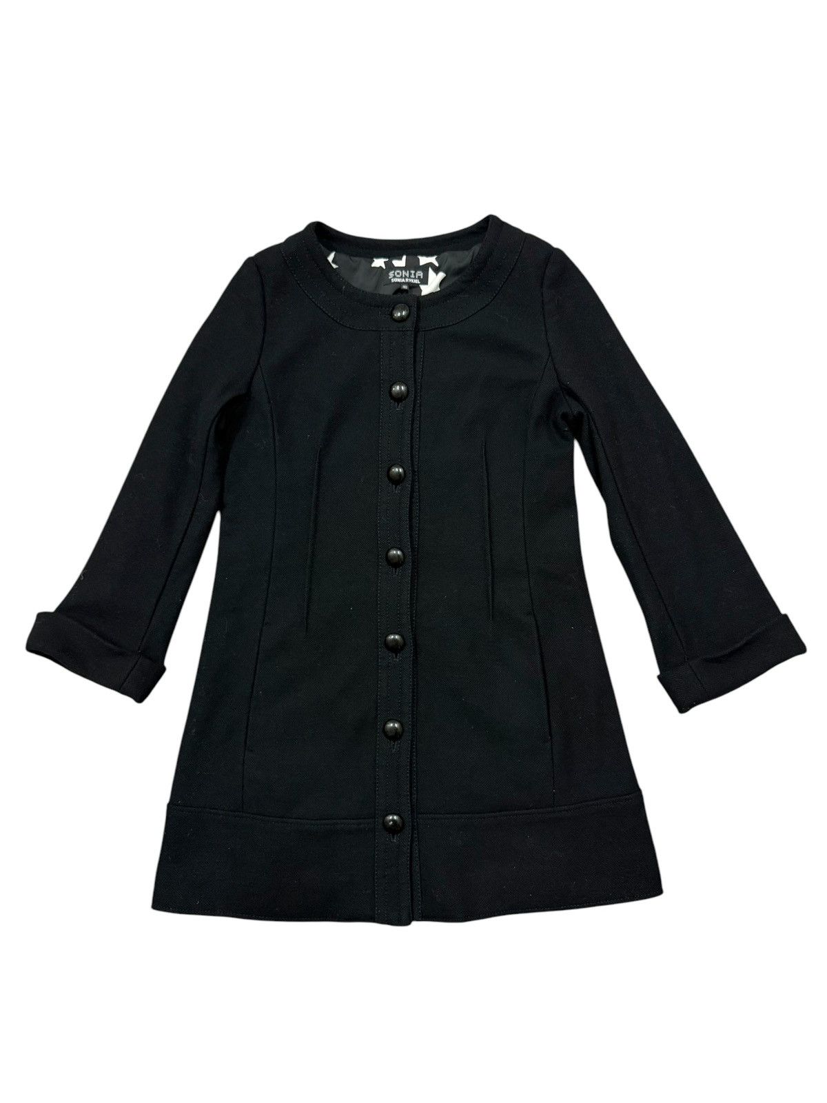 Sonia Rykiel Knit Black Cardigan Button Up Jacket