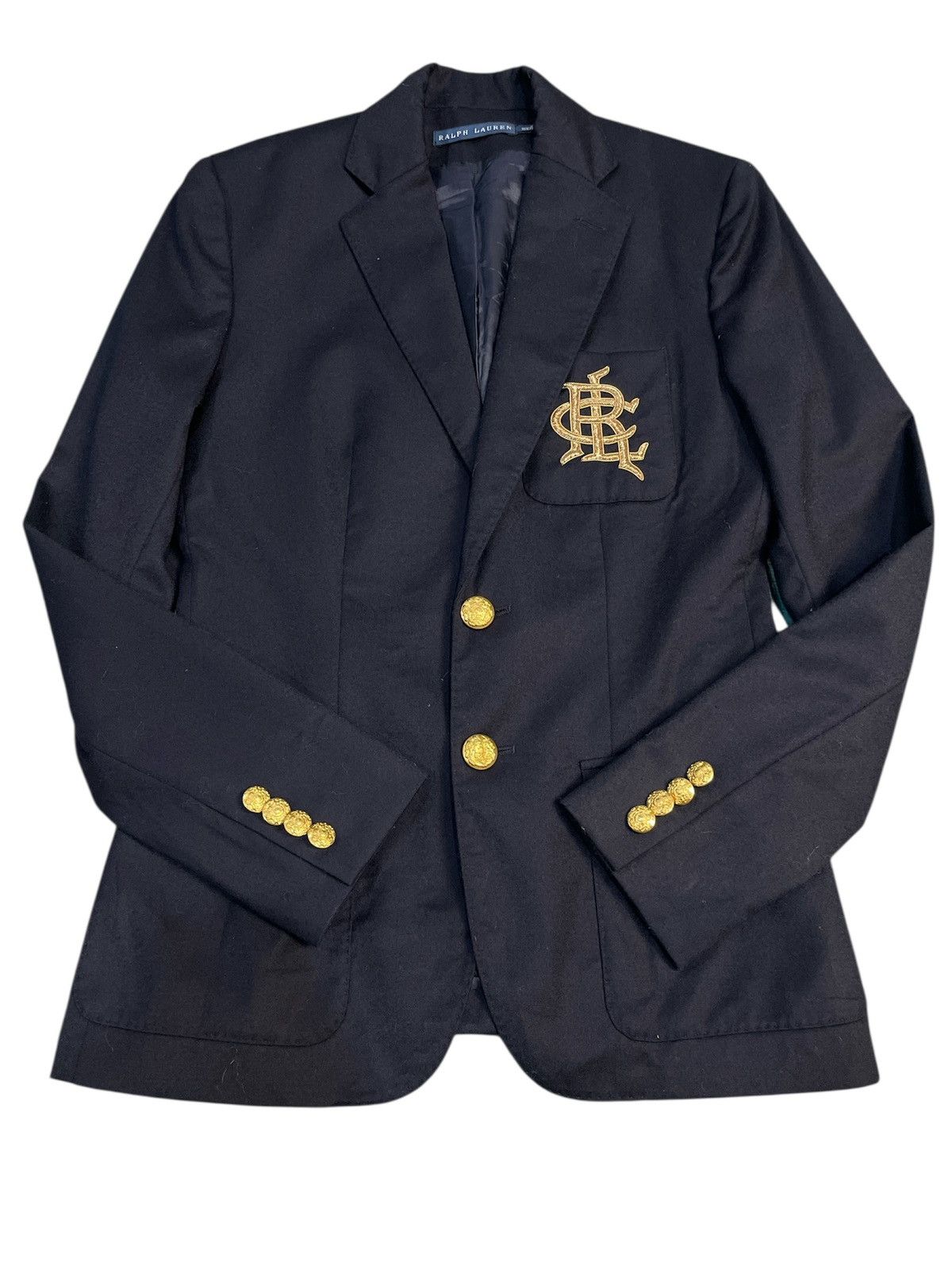 Ralph Lauren Ralph Lauren Gold Logo Blazzer Jacket Size S / US 4 / IT 40 - 3 Thumbnail