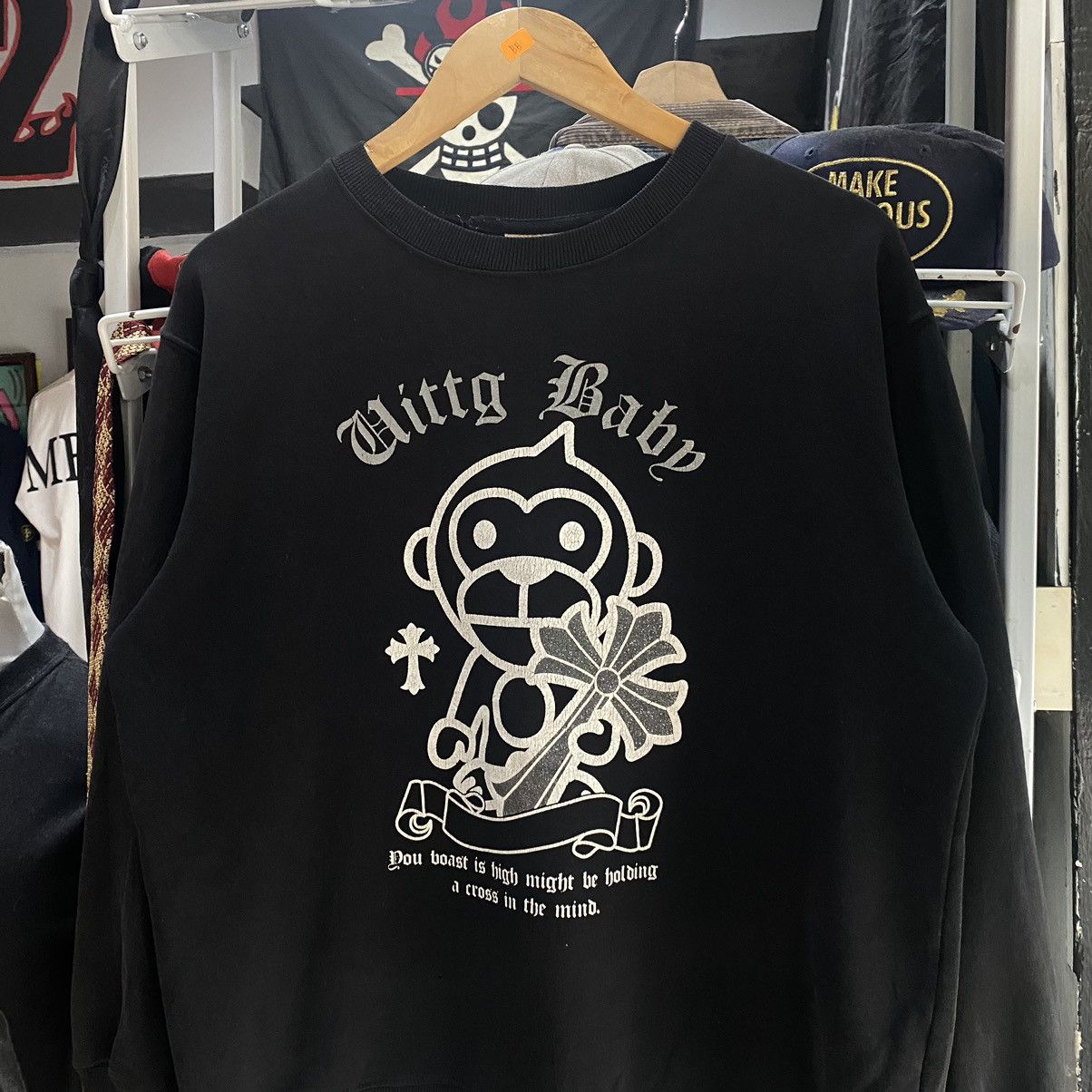 Hysteric Glamour × If Six Was Nine × Japanese Brand Uittg Baby Chrome Hearts Parody Sweatshirts Size US M / EU 48-50 / 2 - 3 Thumbnail