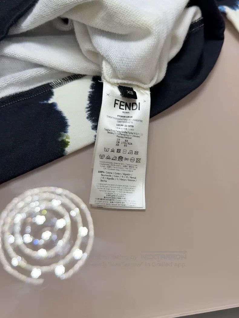 Fendi Fendi Tie-Dye Hoodie Size US XS / EU 42 / 0 - 5 Thumbnail