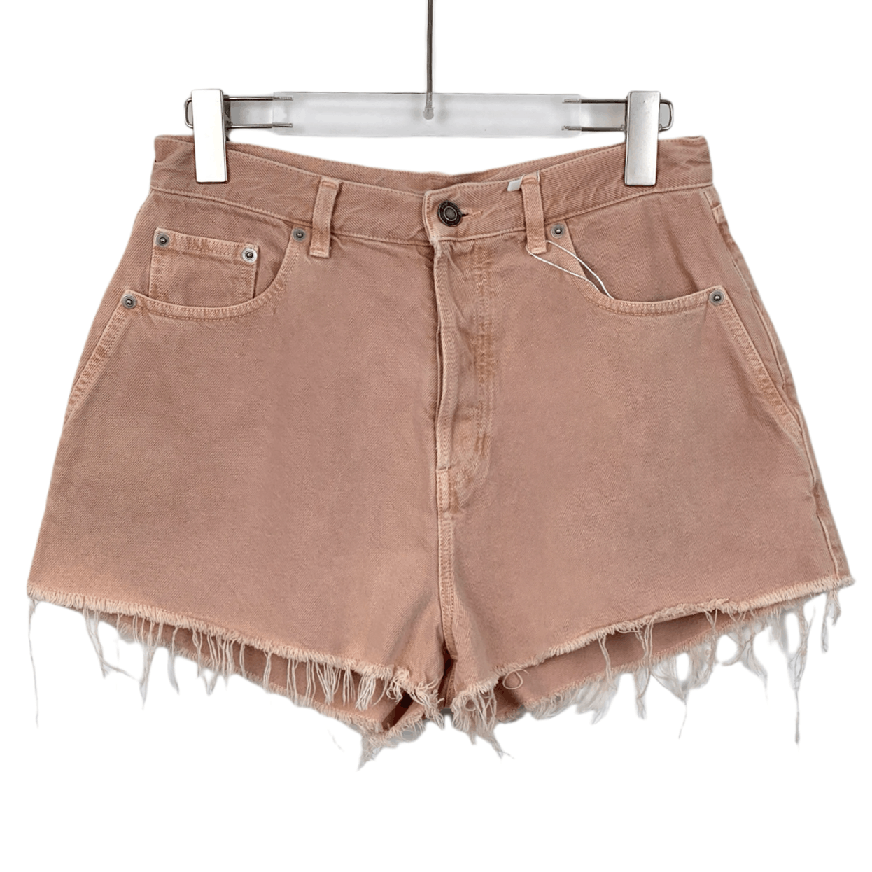 Saint Laurent Paris Saint Laurent Pink Denim Shorts (Size 29) Size 29" - 1 Thumbnail