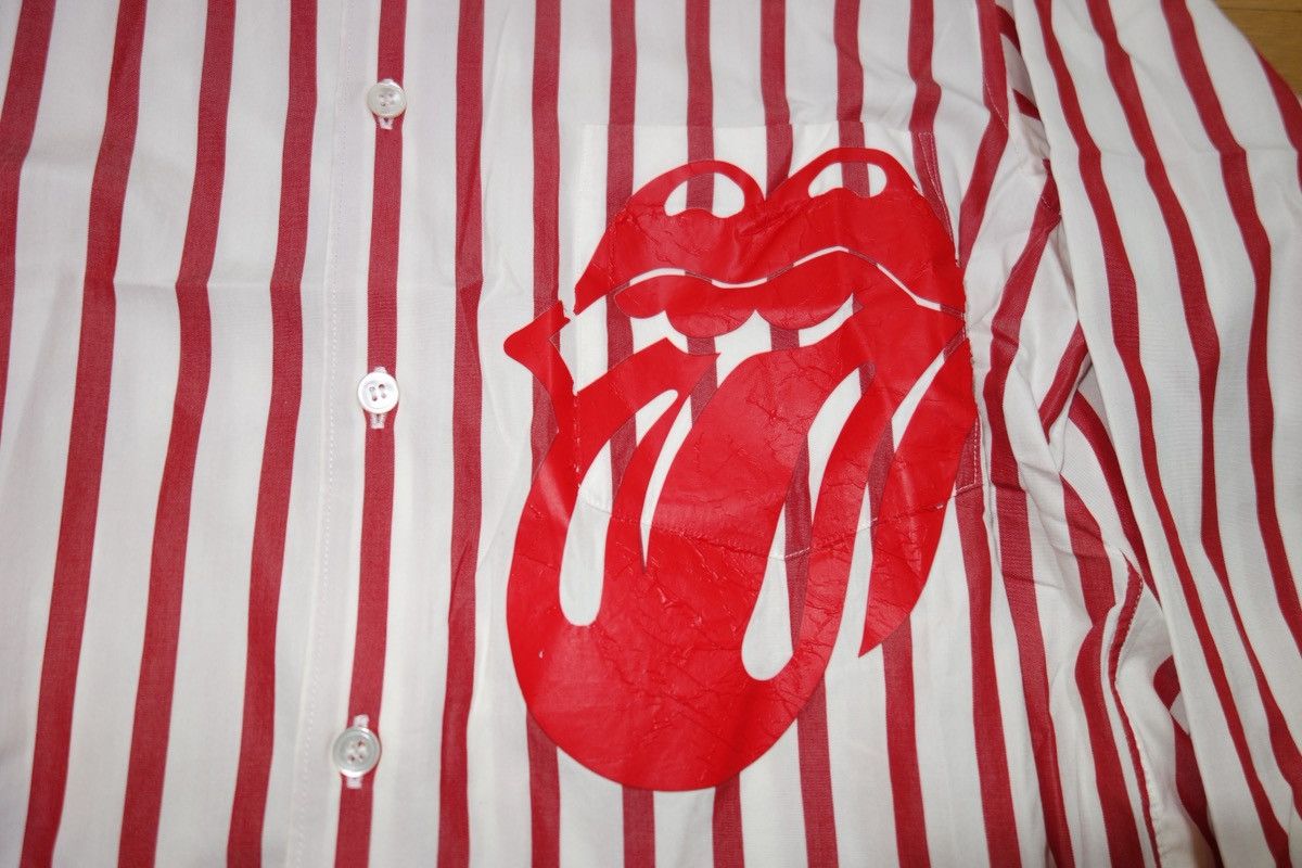Comme des Garcons Homme Plus 06 S/S CommedesGarçonsHommePlusxRollingStones striped shirt. Size US S / EU 44-46 / 1 - 5 Thumbnail