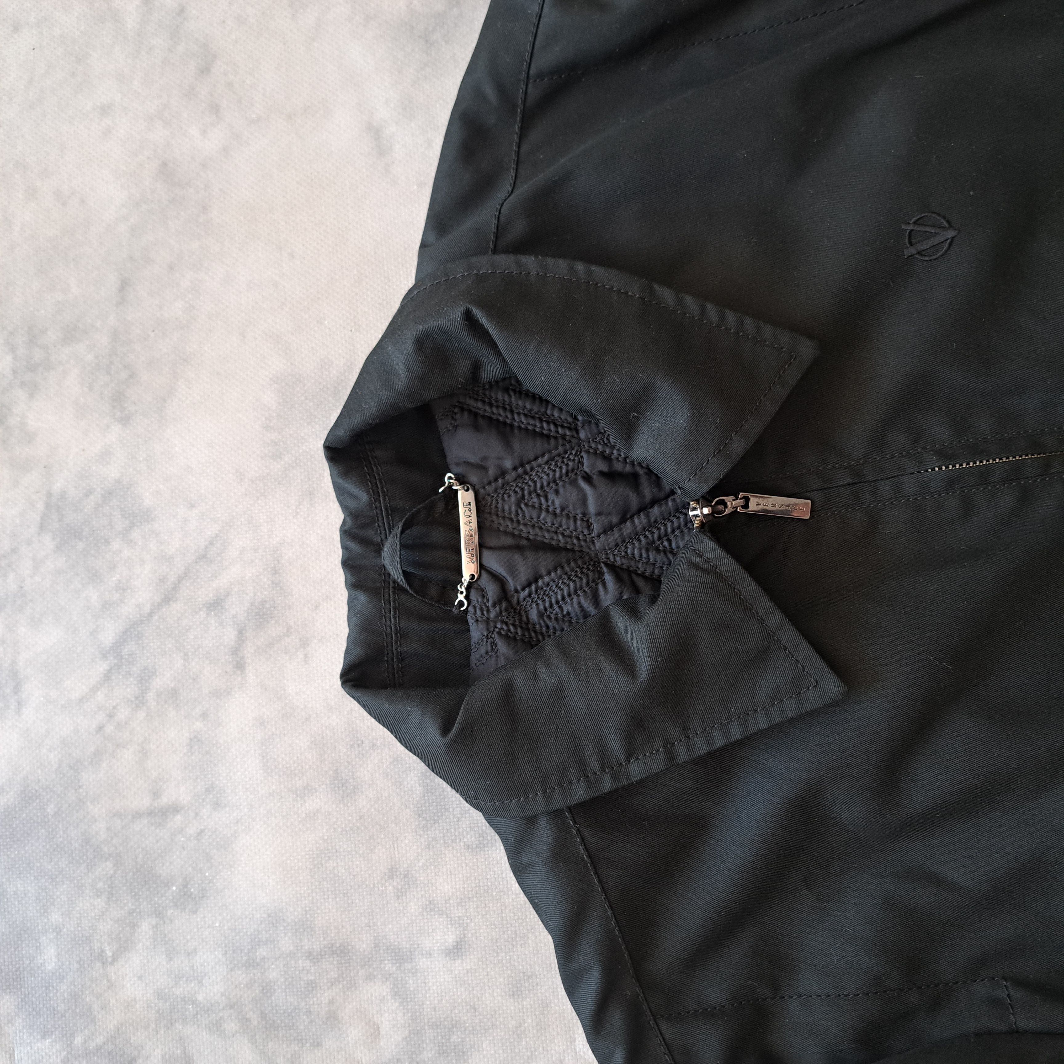 Other Versace Black Work Jacket Boxy Fit Archive Designer Size US L / EU 52-54 / 3 - 2 Thumbnail