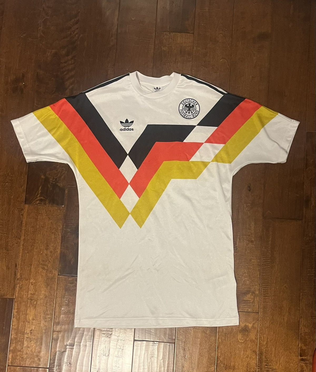 Adidas × Vintage Vintage Retro Adidas Originals Germany Soccer Jersey Size US S / EU 44-46 / 1 - 1 Thumbnail