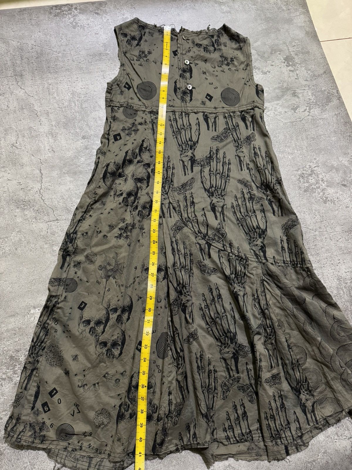 Hysteric Glamour HYSTERIC GLAMOUR SNAKE SKULL SLEEVESS DRES Size M / US 6-8 / IT 42-44 - 11 Thumbnail