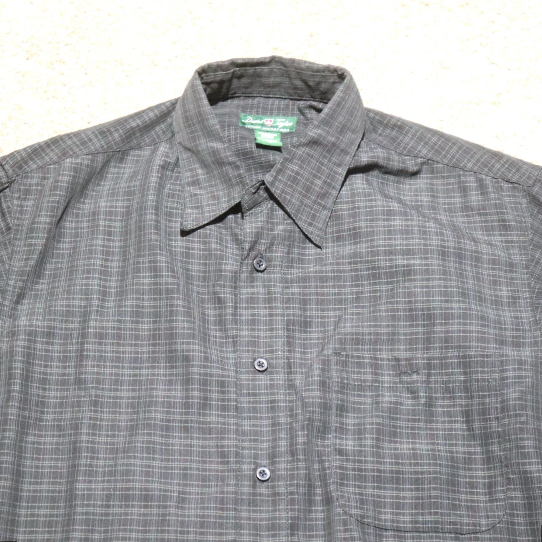 Vintage David Taylor Shirt Men's Long Sleeve Button-Up Black Size L Size US L / EU 52-54 / 3 - 2 Thumbnail