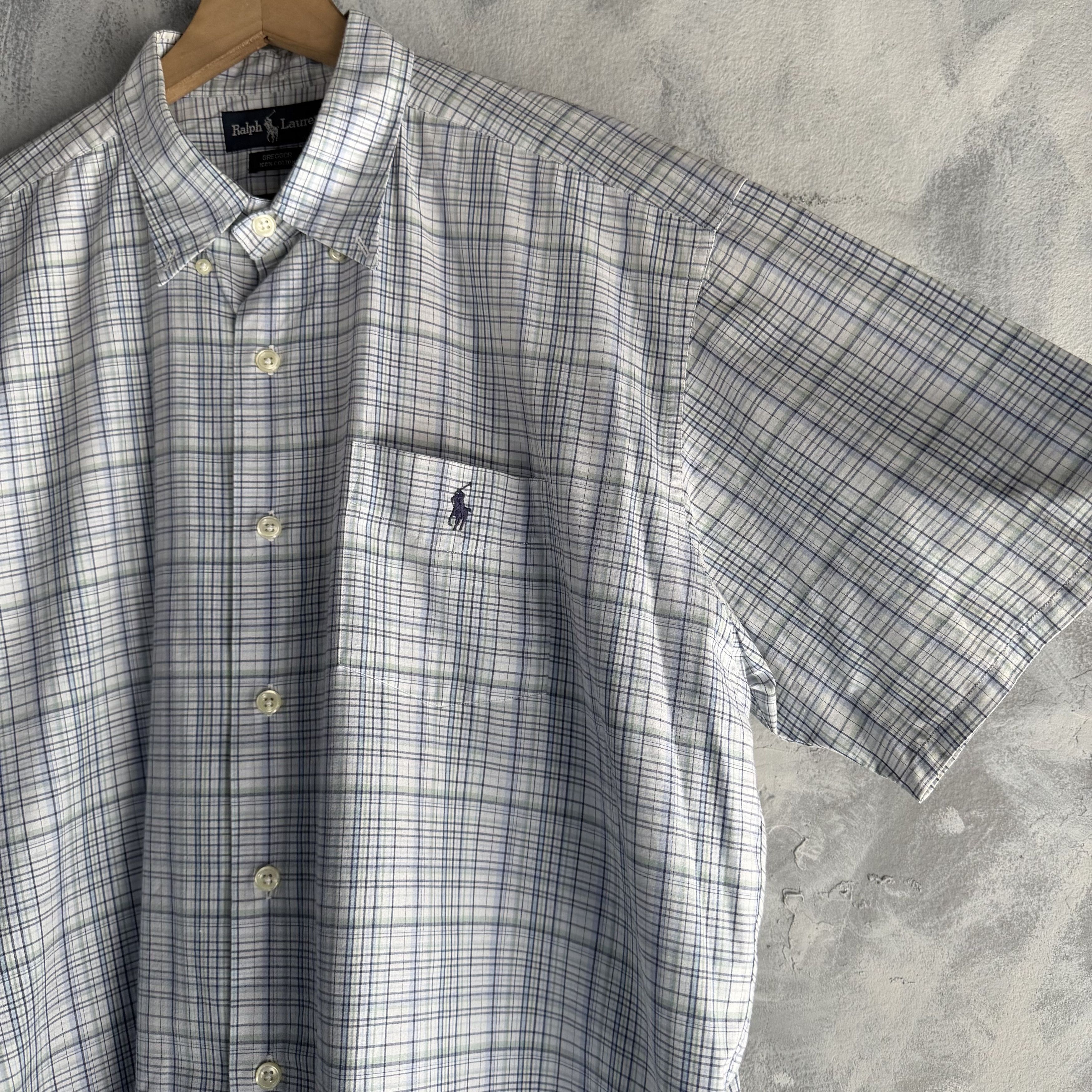 Polo Ralph Lauren Polo Ralph Lauren Shirt Mens Check Plaid Short Sleeve Size US L / EU 52-54 / 3 - 5 Thumbnail