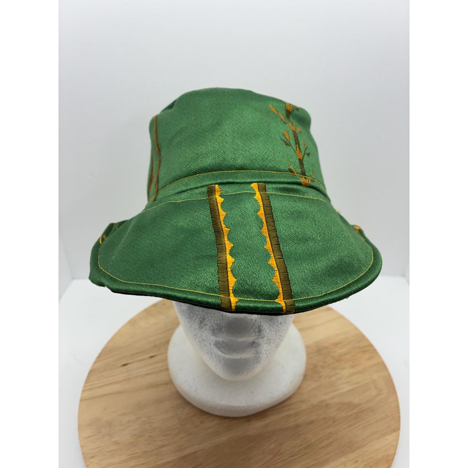 Other Forest Green Upcycled Bucket Hat – Handmade Size ONE SIZE - 1 Thumbnail