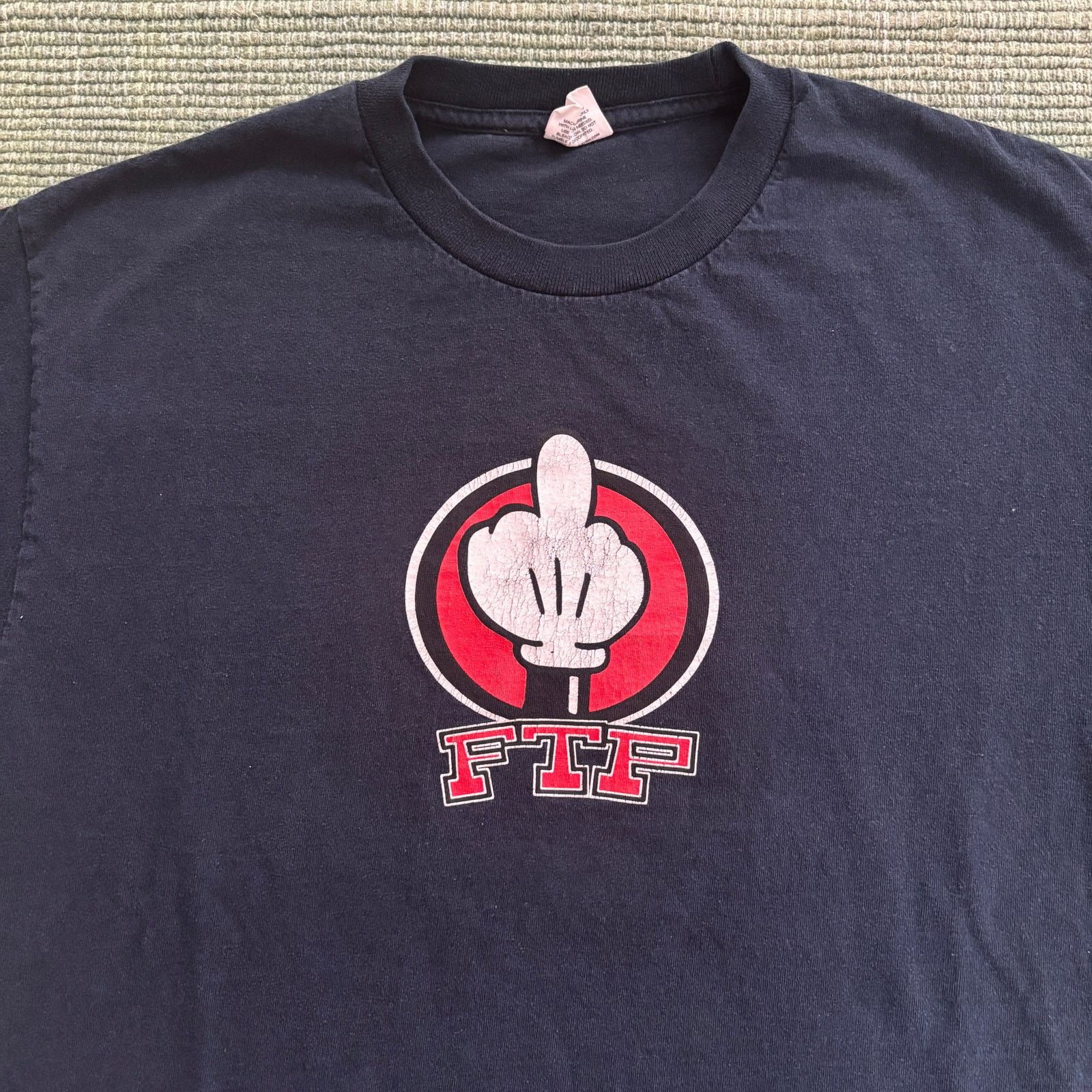 Fuck The Population Rare FTP Middle Finger Mickey Mouse F The Population Tee L Size US L / EU 52-54 / 3 - 3 Thumbnail