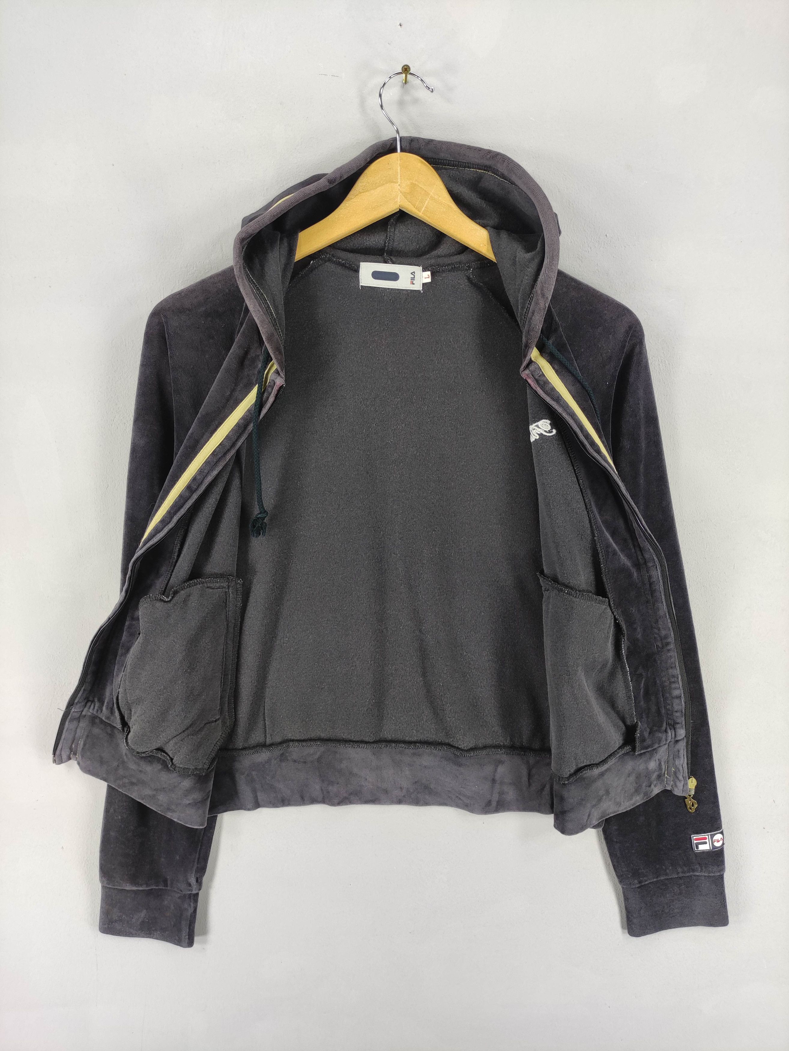 Fila Vintage Fila Velvet Pull Over Hoodie Sweater Zipper Size L / US 10 / IT 46 - 6 Thumbnail