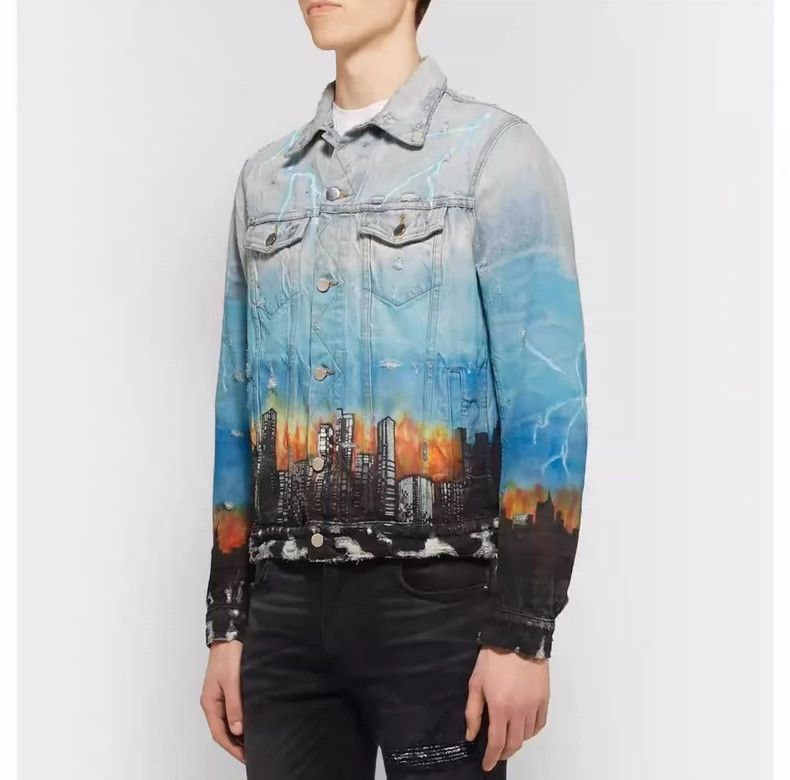 Amiri Amiri 19SS Vintage Airbrush Hollywood Trucker Jacket 2502-N Size US M / EU 48-50 / 2 - 9 Thumbnail