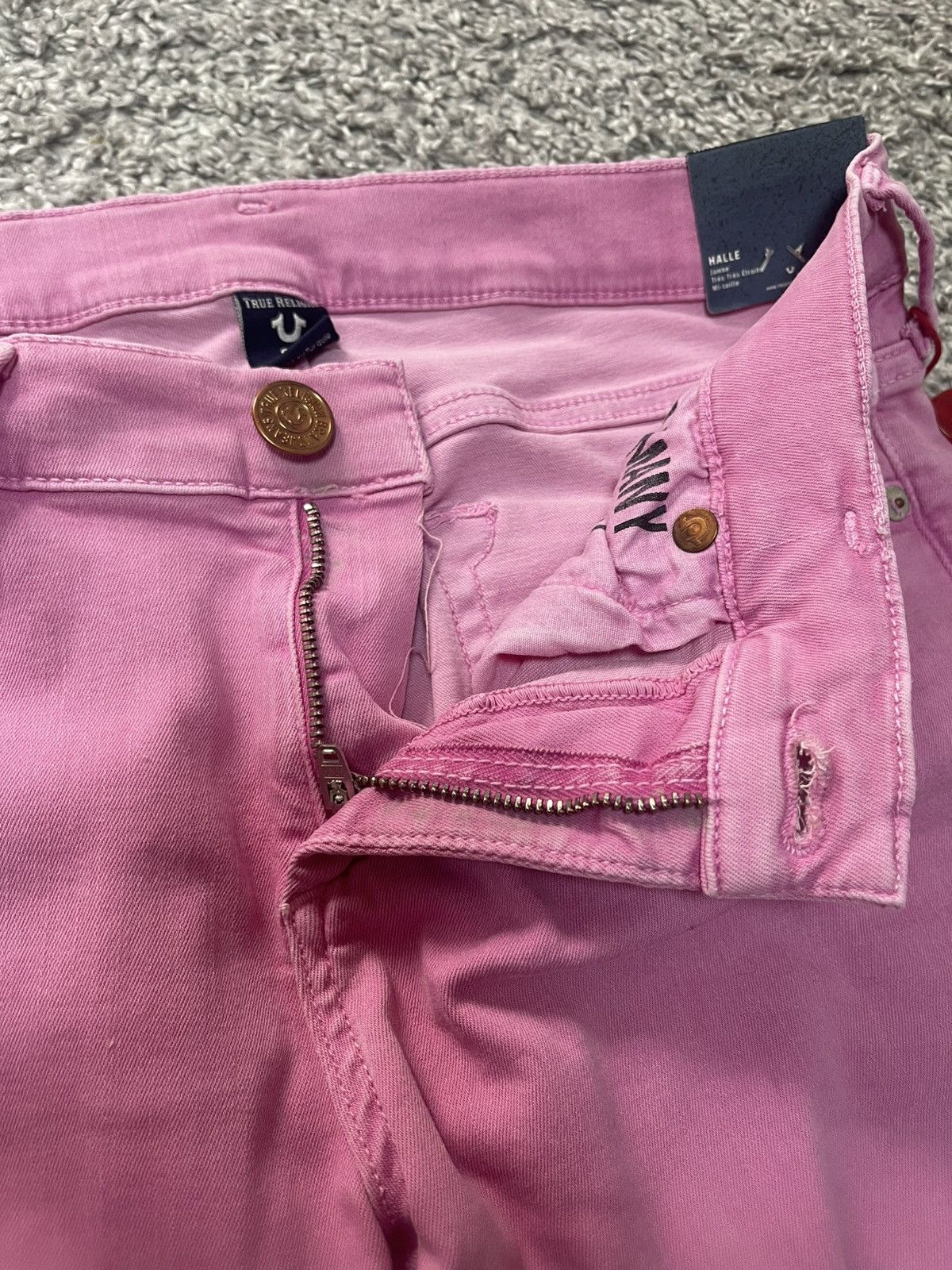 True Religion True Religion Halle Mid Rise Super Skinny NEW Pink size 27 Size 26" / US 2 / IT 38 - 15 Thumbnail