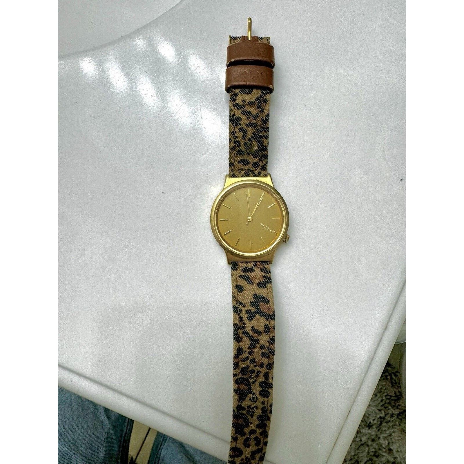 Komono Komono Ladies Watch - “Wizard” w. Leopard Print Strap Size ONE SIZE - 8 Thumbnail
