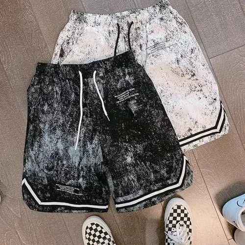 Japanese Brand 20SS Indigo Union Japan Black Splash Jersey Shorts Size US 32 / EU 48 - 4 Thumbnail
