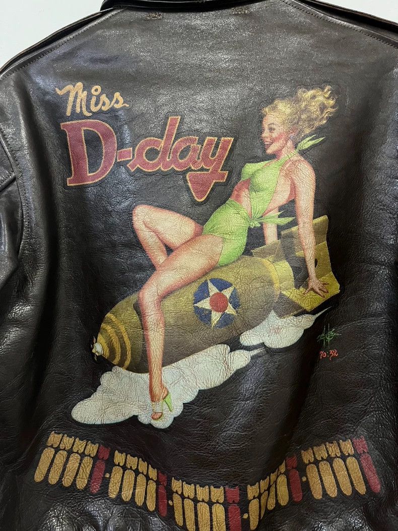 The Real McCoy's the real mccoys dday leather jacket flight jacket Size US M / EU 48-50 / 2 - 6 Thumbnail