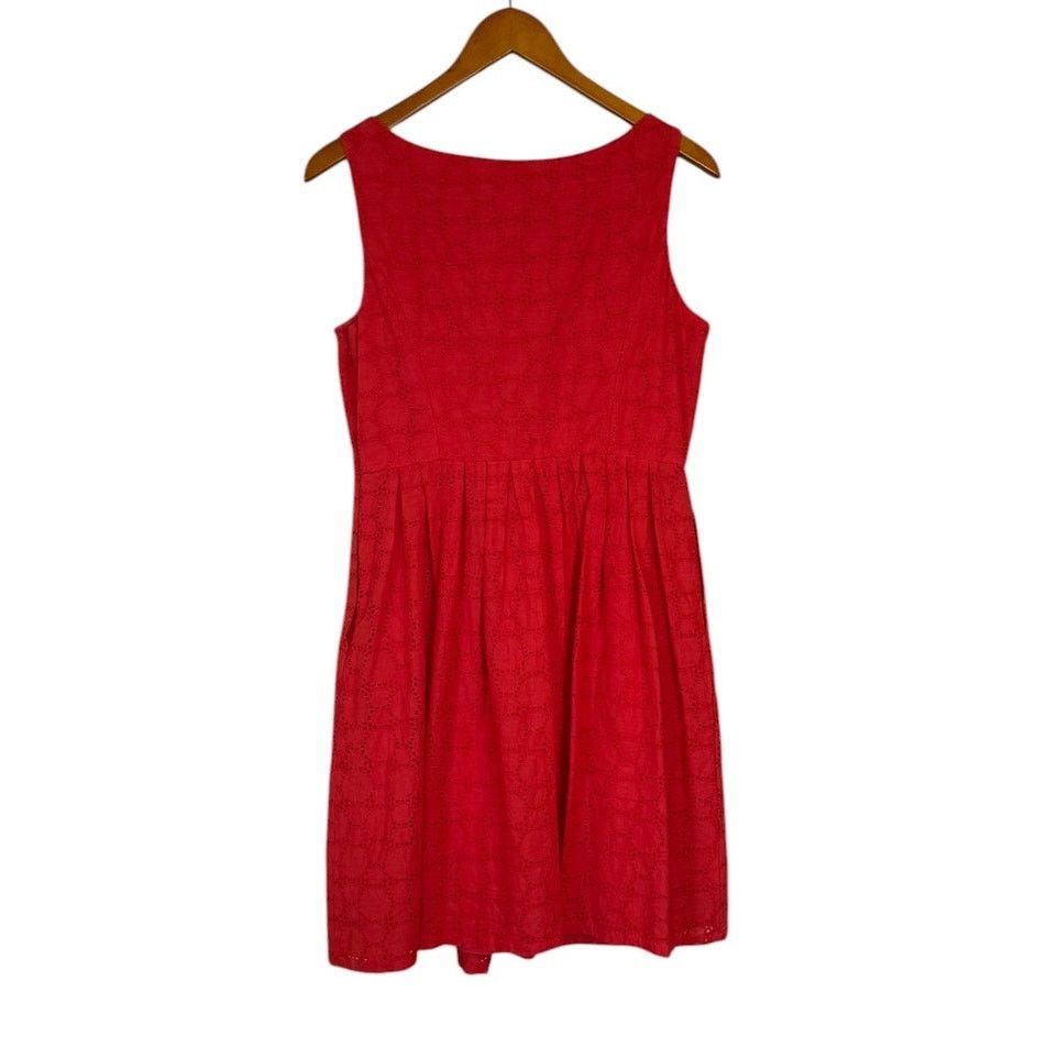 Adrianna Papell Adrianna Papell Dress Women 10 Petite Red Eyelet Party Size L / US 10 / IT 46 - 5 Thumbnail