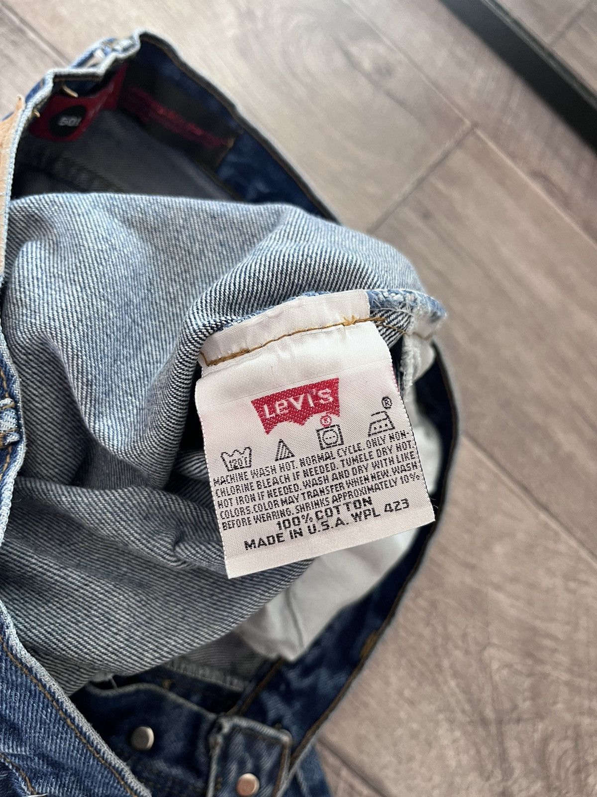 Levi's Vintage 90s Levi's 501 Blue Denim Jeans Size US 33 - 14 Thumbnail
