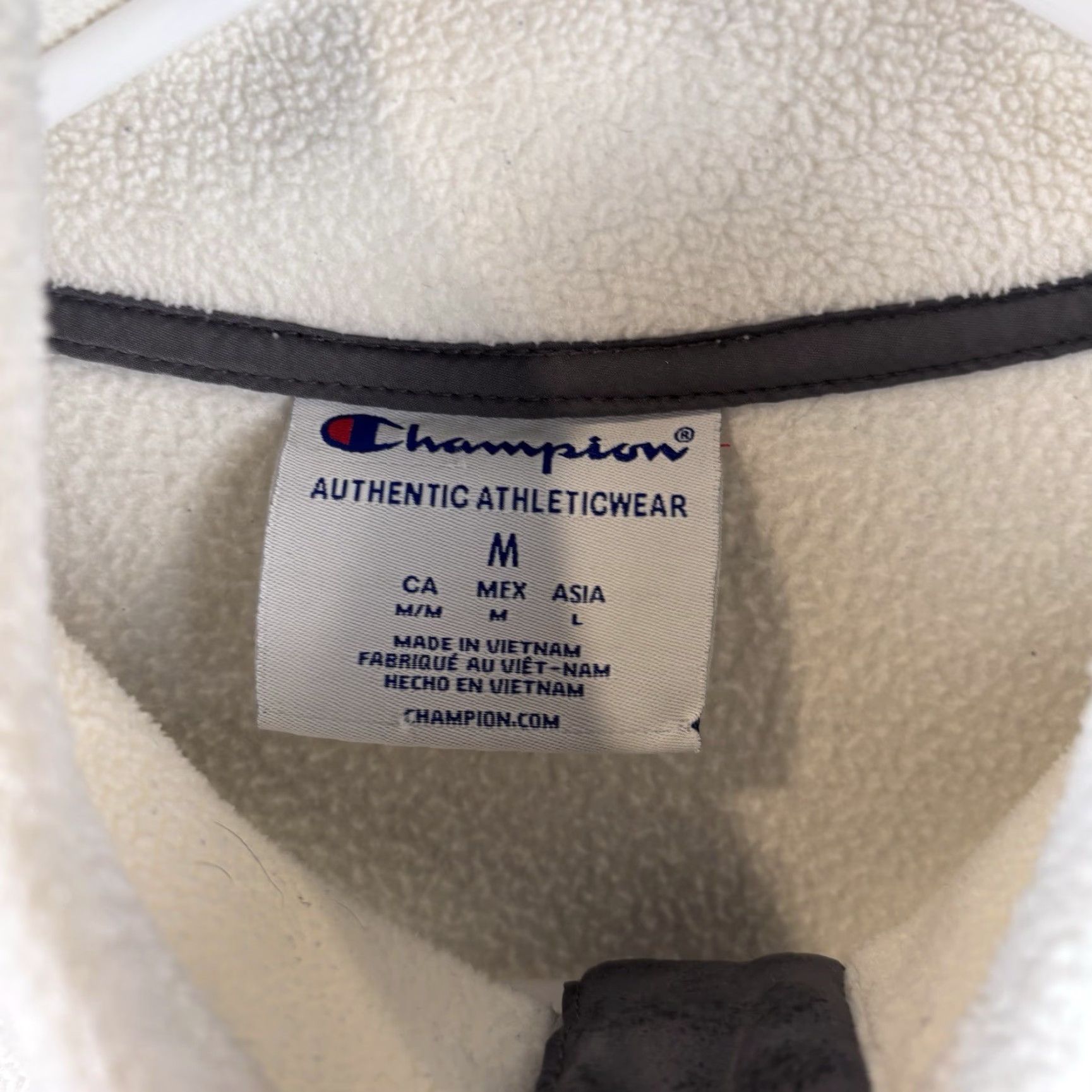 Champion Champion Pullover Fleece Sweatshirt Mens M White Snap Mock Neck Military Academy USMA Military Size US M / EU 48-50 / 2 - 3 Thumbnail