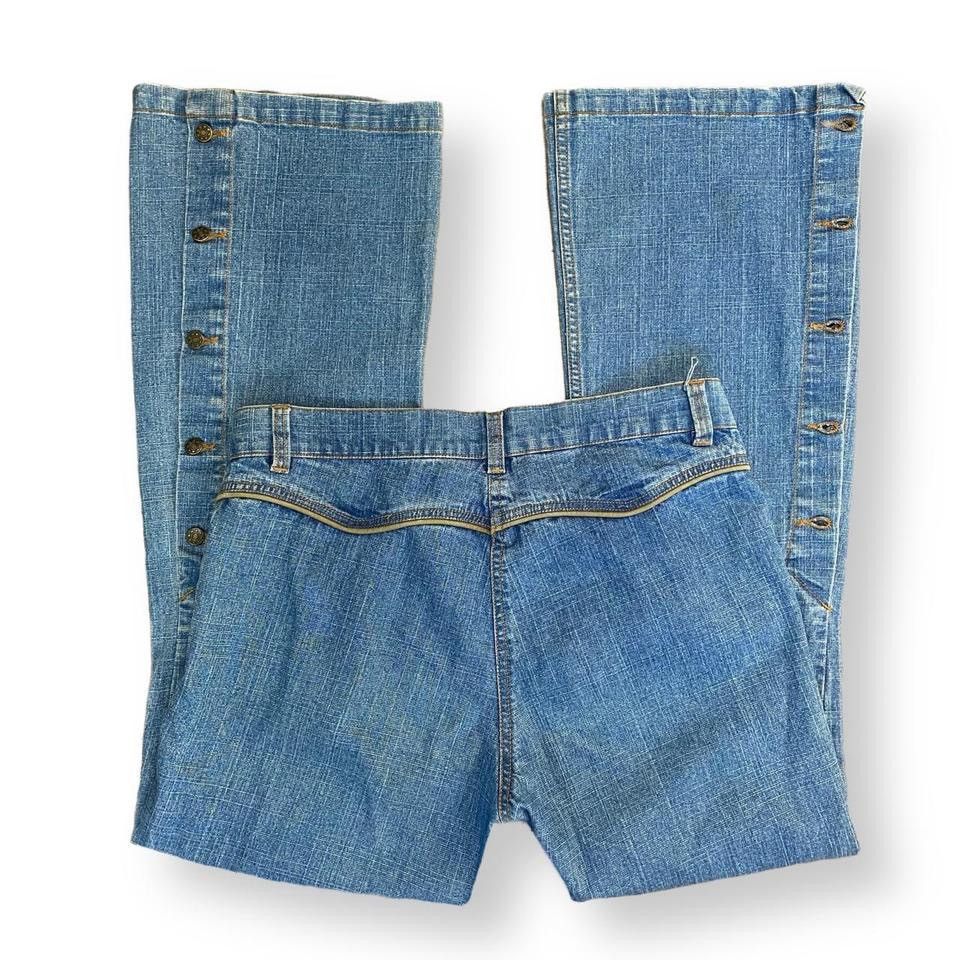 Other Y2K Slit Jeans Size 30" / US 8 / IT 44 - 3 Thumbnail