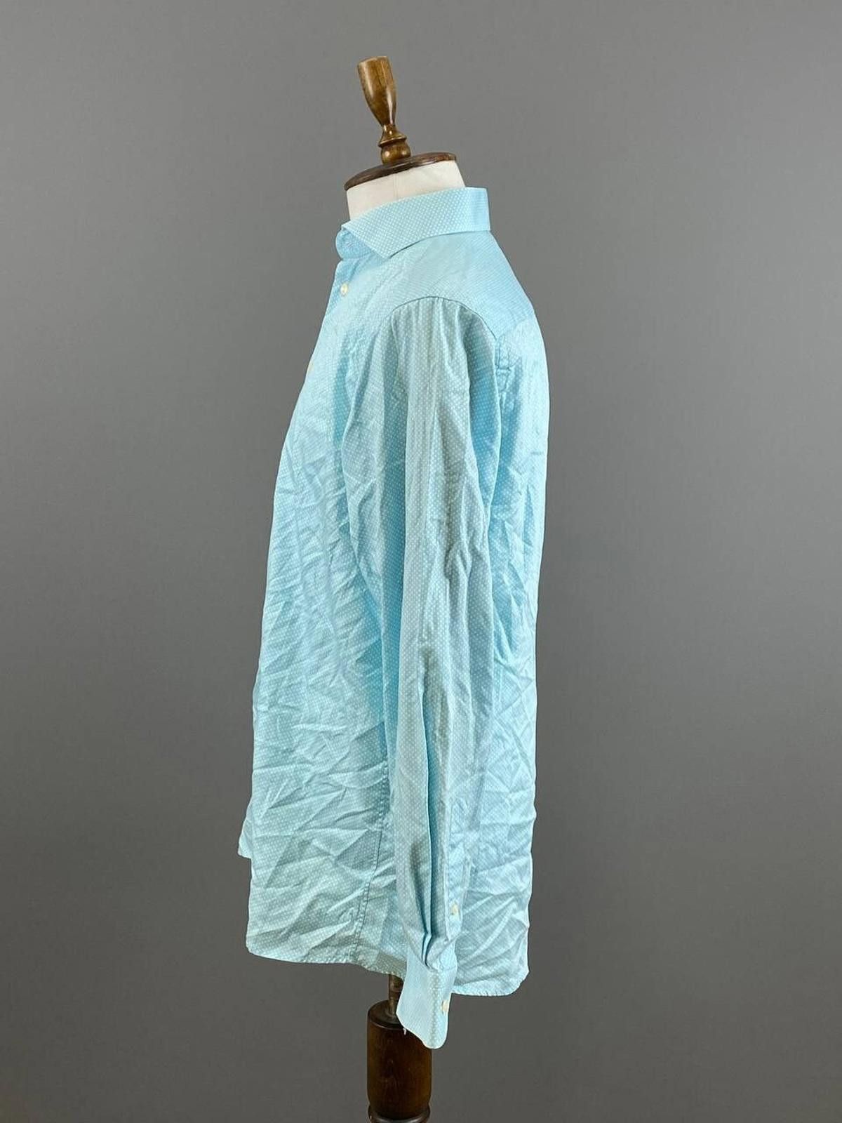 Eton Eton Contemporary Turquoise Dotted Shirt Size 41 / 16 Size US M / EU 48-50 / 2 - 6 Thumbnail