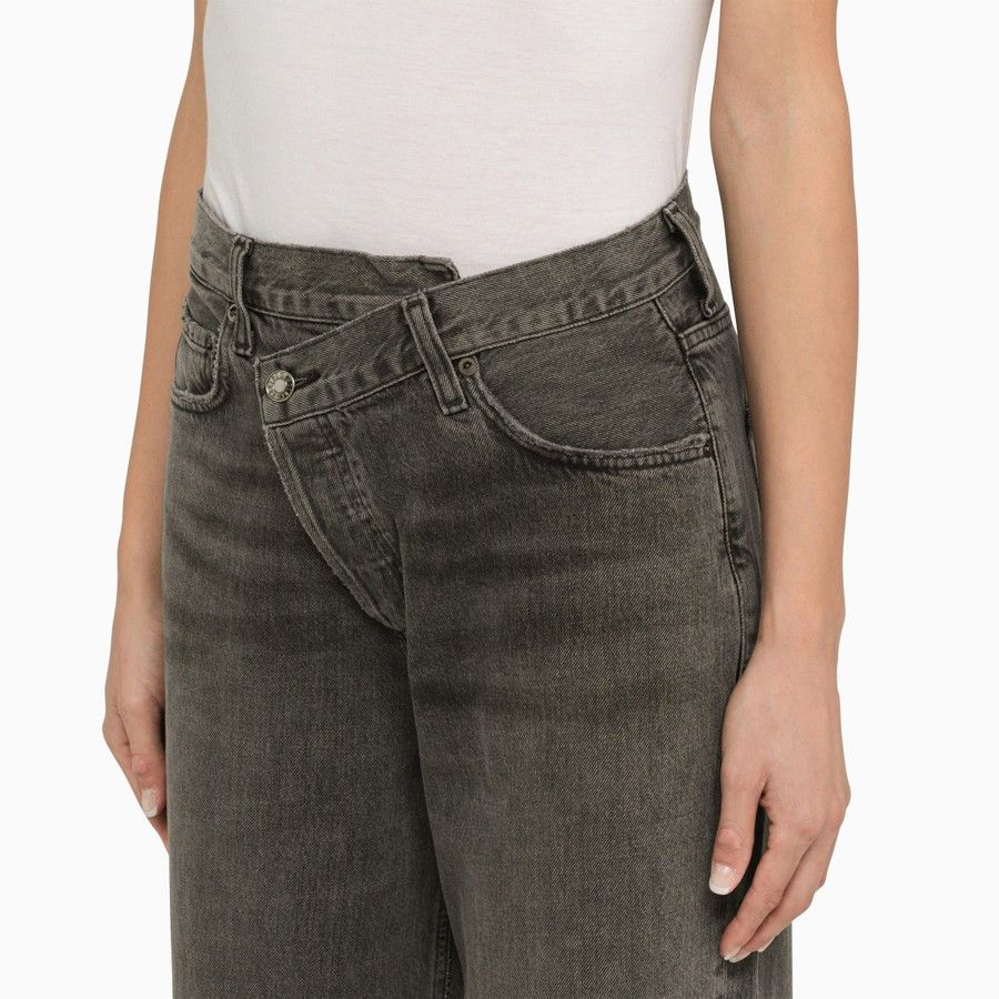 Agolde o1d2blof0724 Deconstructed Denim Jeans in Grey Size 28" / US 6 / IT 42 - 5 Thumbnail