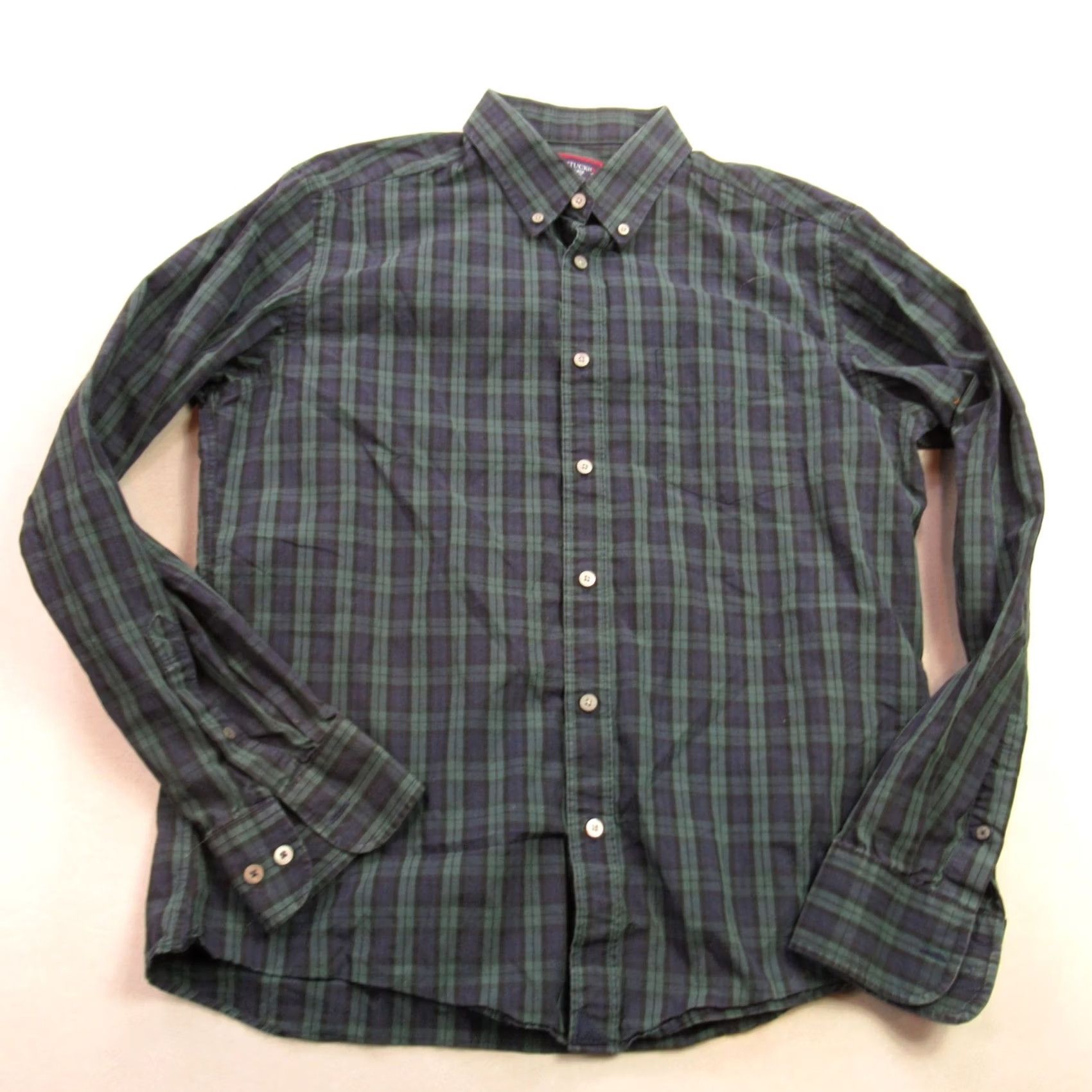 UNTUCKit UNTUCKit Mens Large Long Sleeve Button-Front Plaid Shirt Slim Fit Casual Size US L / EU 52-54 / 3 - 2 Thumbnail