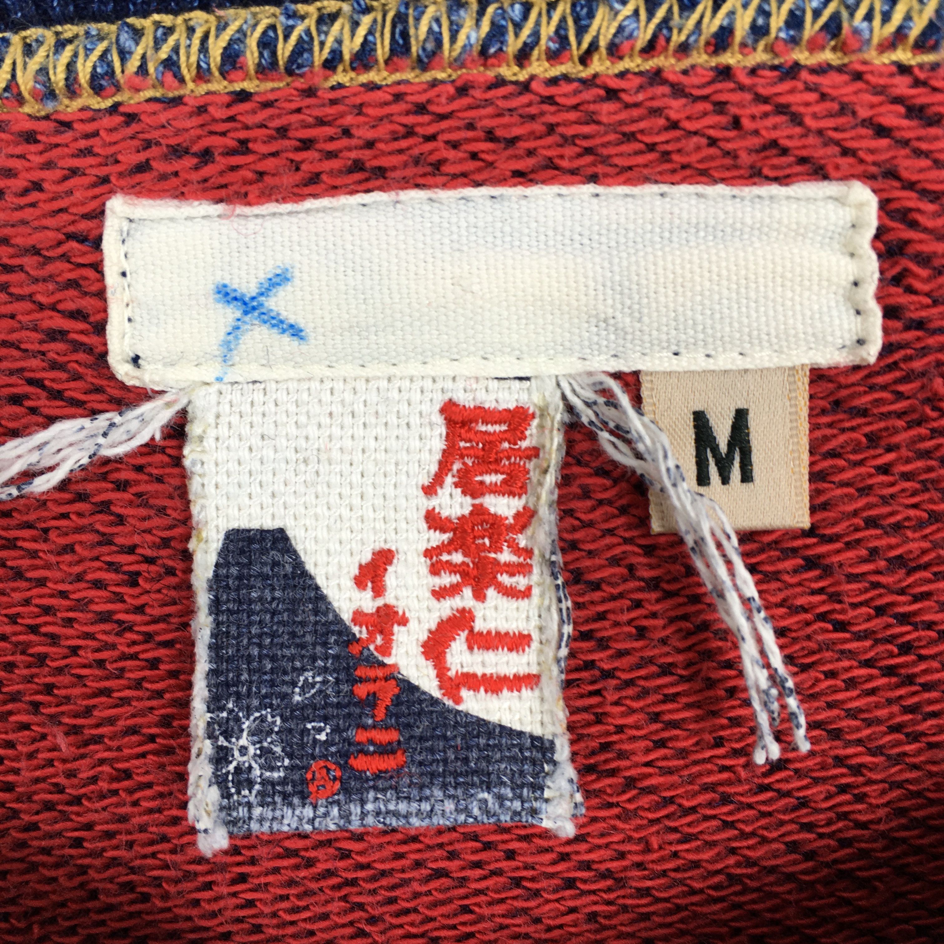 Indigo × Japanese Brand × Vintage Vintage Indigo Blue Japan Sakura Blossom Sweatshirt Medium Size US M / EU 48-50 / 2 - 4 Thumbnail