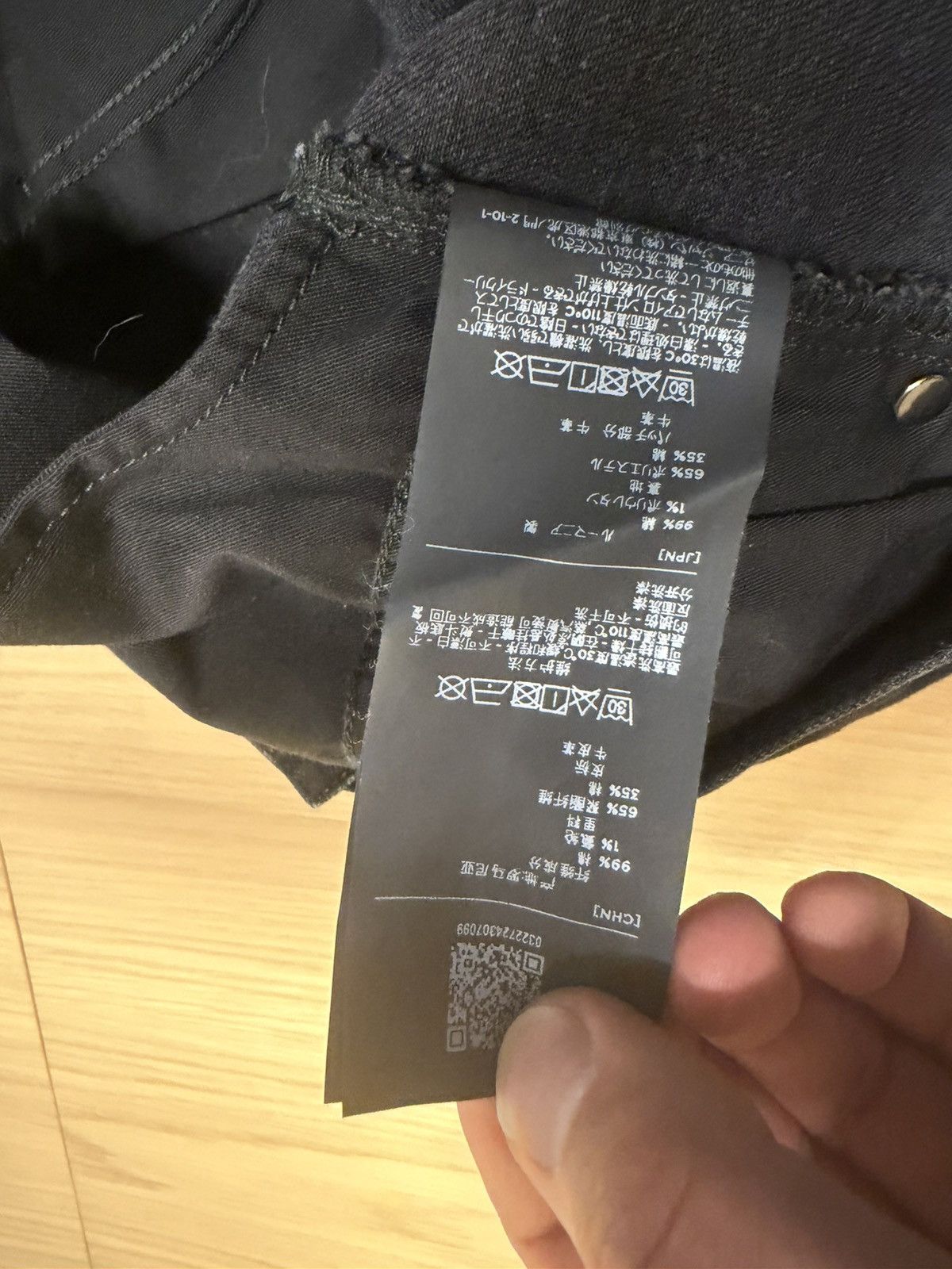 Z Zegna ZEGNA Black Slim Fit Jeans – Size 36 Size US 36 / EU 52 - 11 Thumbnail