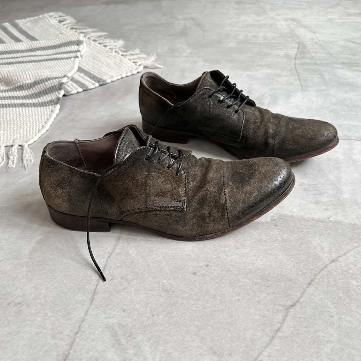 Dirk Bikkembergs RARE Moma Artisanal Waxed Suede Boots Guidi A1923 Vibe Size US 9.5 / EU 42-43 - 5 Thumbnail