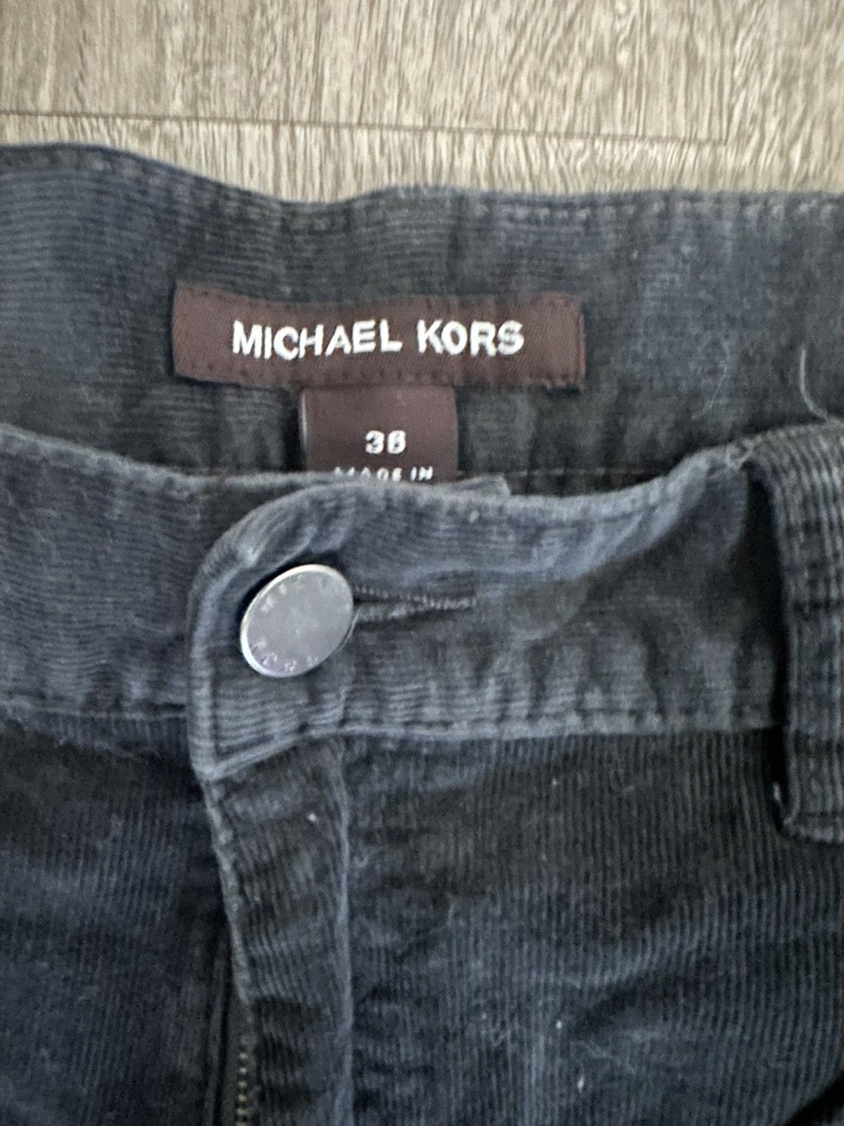 Michael Kors Black Corduroy MK Pants Size US 36 / EU 52 - 3 Thumbnail